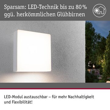 Paulmann LED Außen-Wandleuchte LED Wandleuchte Azalena in Weiß 8,5W 700lm IP44 mit Bewegungsmelder, keine Angabe, Leuchtmittel enthalten: Ja, fest verbaut, LED, warmweiss, Aussenlampe, Aussenwandleuchte, Outdoor-Leuchte