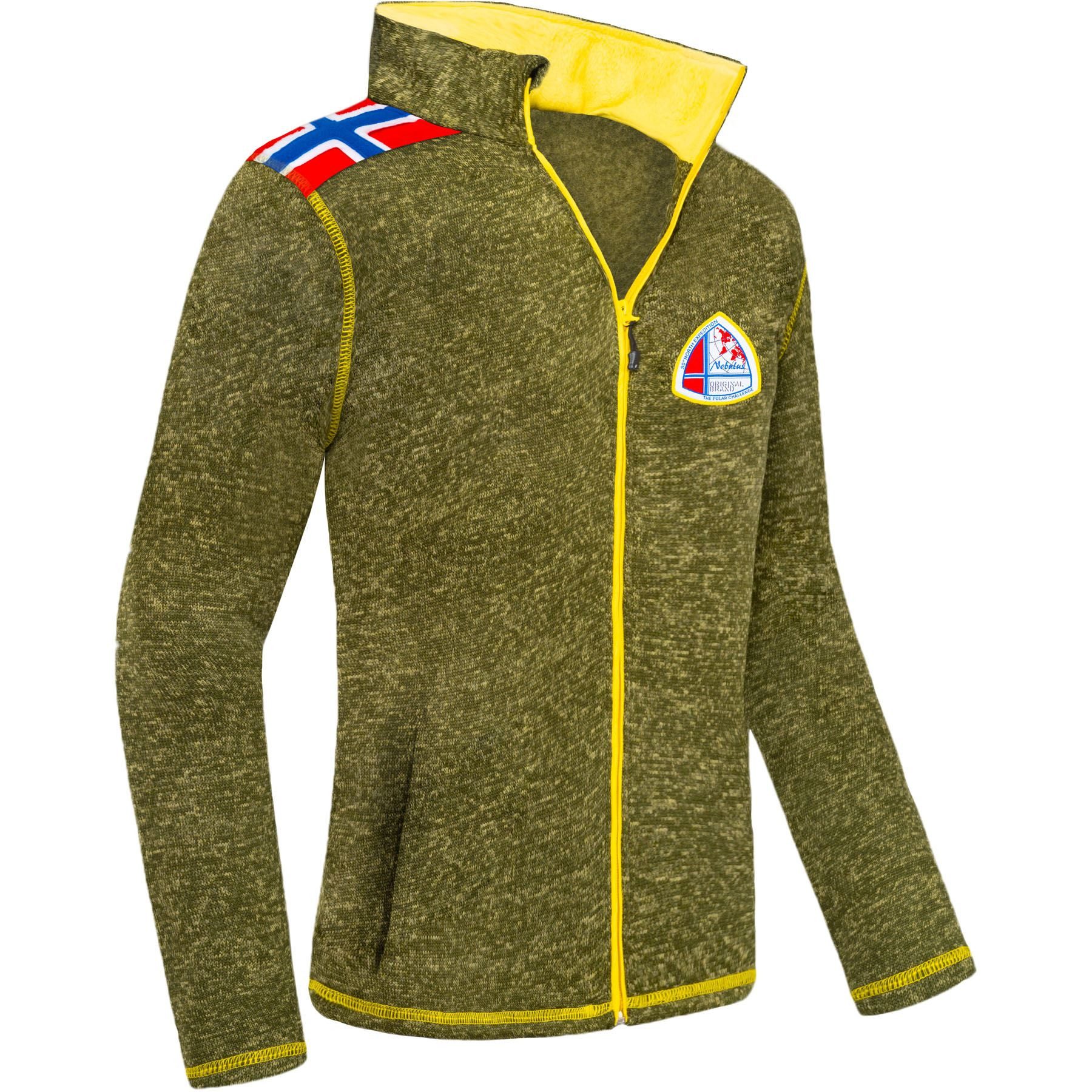 Fleecejacke NORSKY, P4951 - Herren, oliv meliert, XL