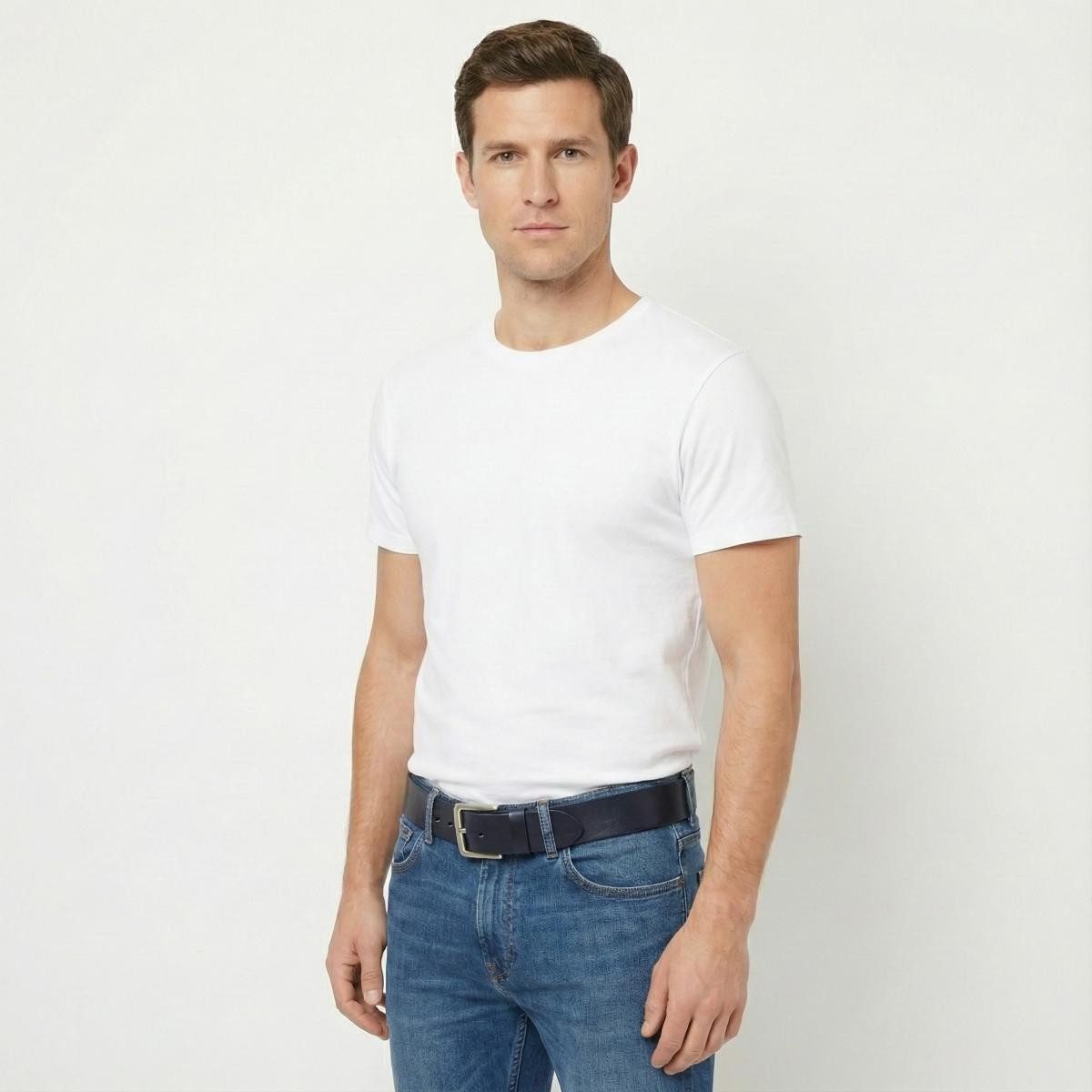 BELTINGER Ledergürtel Jeansgürtel aus Vollrindleder 5 cm - Leder-Gürtel für Herren 50mm - Br (1-St)