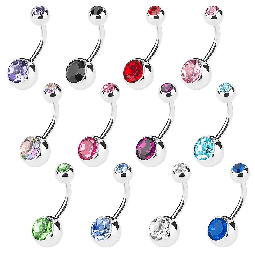 Taffstyle Bauchnabelpiercing 12er Set Banane Piercing günstig online kaufen
