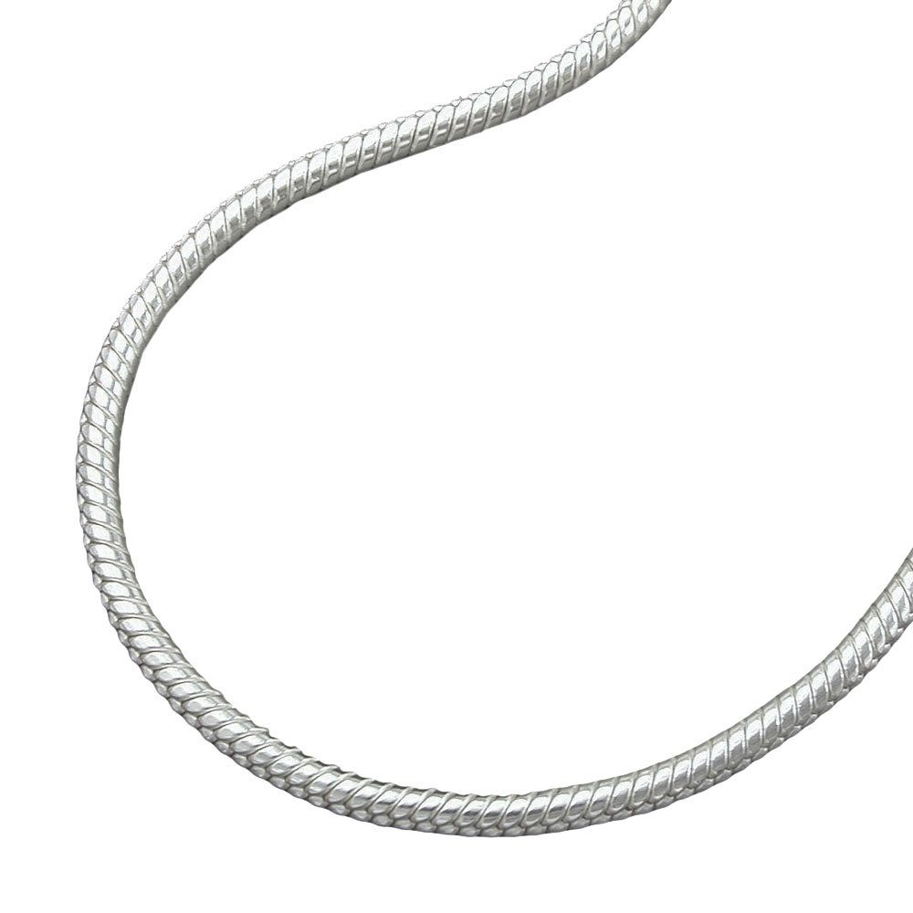 Silber und Sterling Renzo Runde Paolo inkl. 1,3mm 36-80cm Halskette Anhängerkette Breit für Schmuckbox Herren - (1-tlg., Kette 925er / - Schlangenkette Damen - Form Länge),