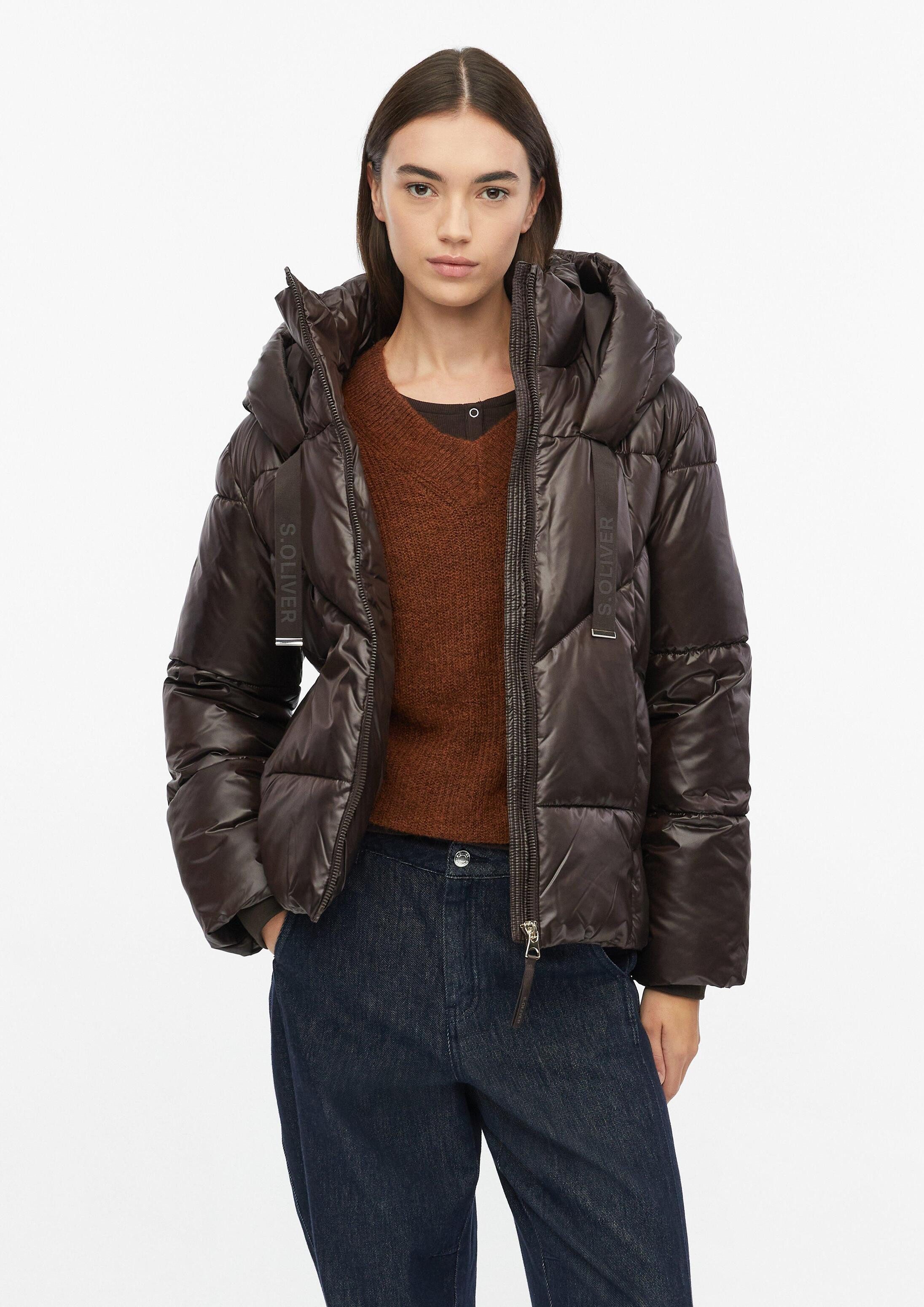 s.Oliver Winterjacke Outdoor-Jacke Pufferjacke in glänzender Optik