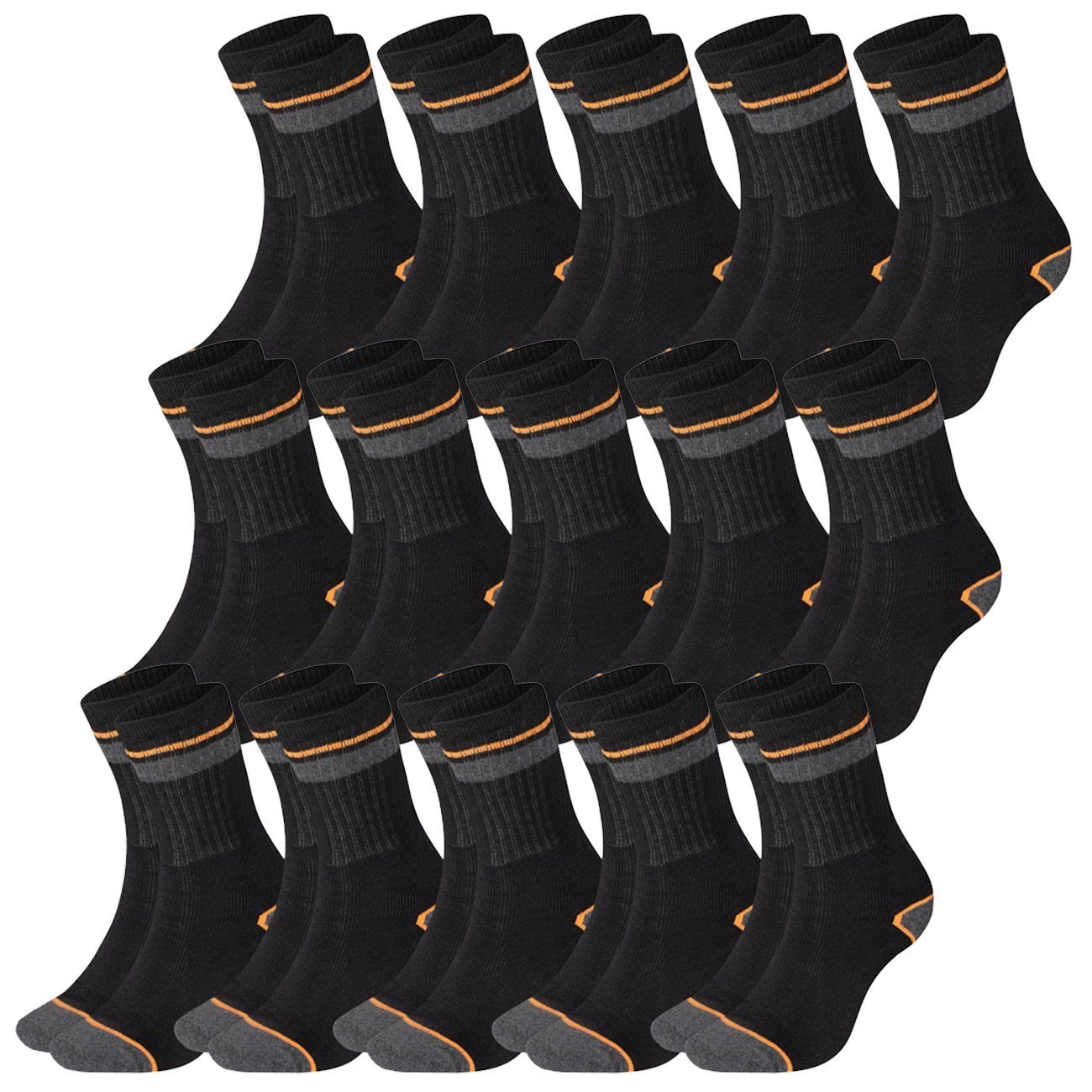 15 Paar Grey/Black (BX/CHS/1/X5/DEKC)