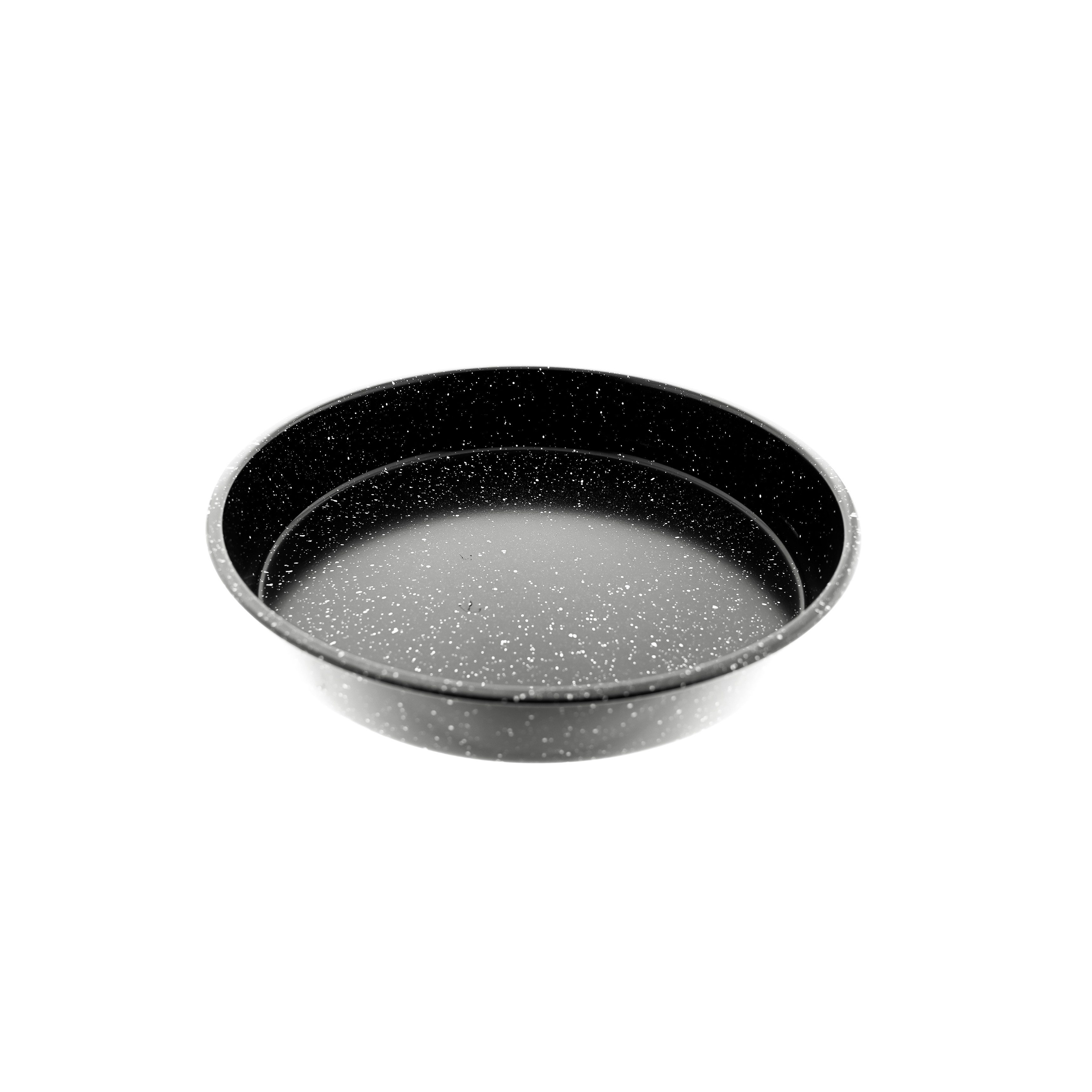 Almina Backblech 3er Set in Schwarz Backofenblech Tepsi aus Granit Ø28/Ø32/Ø36 cm, (3-St)