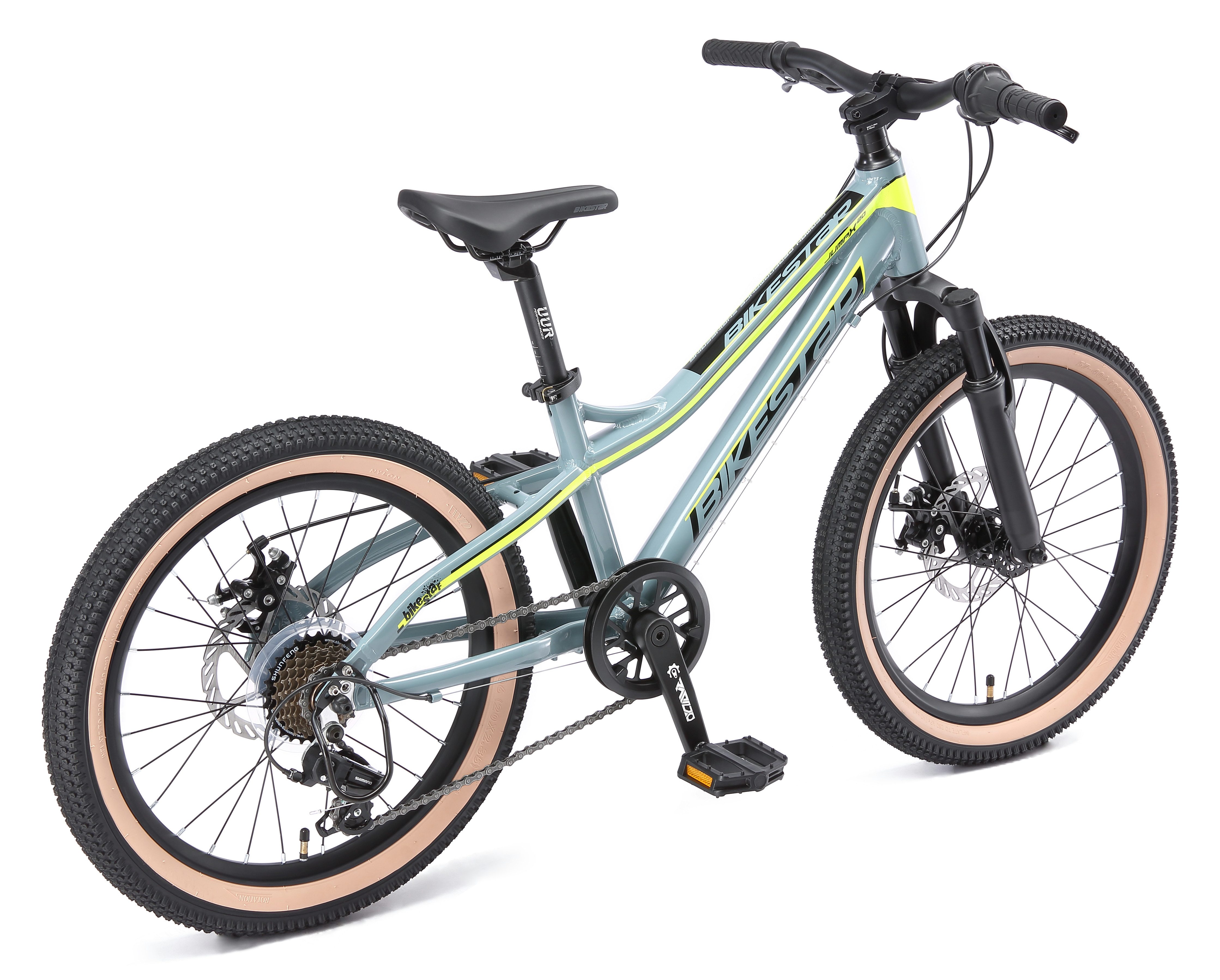 Bikestar Jugendfahrrad, 7 Gang Shimano RDTY21 Schaltwerk, Kettenschaltung