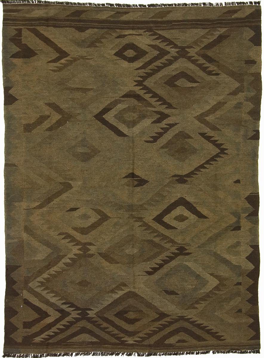 rechteckig, 136x168 Höhe: Moderner Handgewebter Trading, mm Heritage Afghan Orientteppich Nain Kelim Orientteppich, 3
