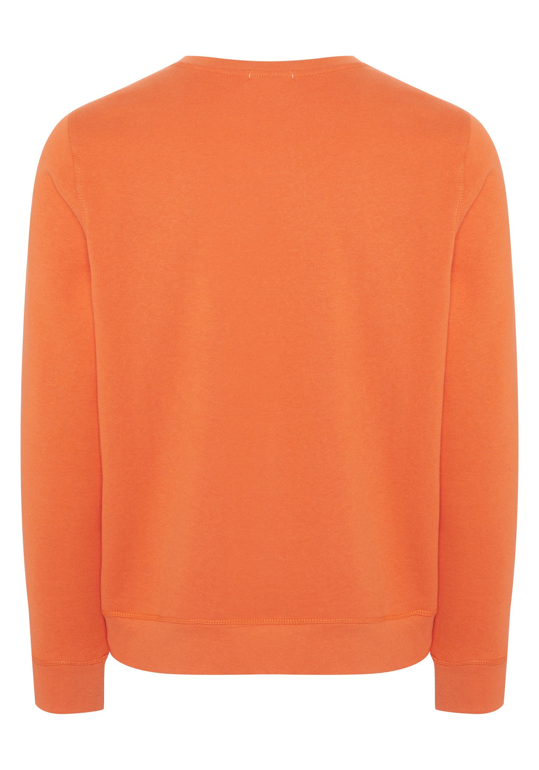 Sweatshirt Orange Uncle mit Sam Rundhalsausschnitt 16-1362 Vermillon