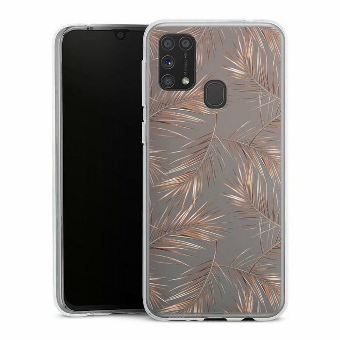 DeinDesign Handyhülle Gold & Kupfer Muster Palme Palmneedles Samsung Galaxy M31 Silikon Hülle Bumper Case Handy Schutzhülle