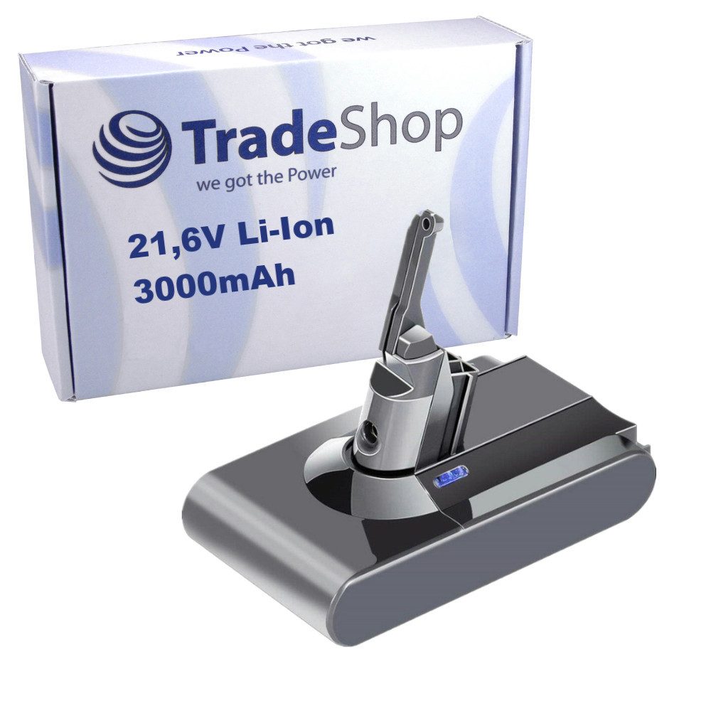 Trade-Shop Akku passend für Dyson 969042-01 96904201 969106-01 96910601 Akku Li-Ion 3000 mAh (21,6 V)