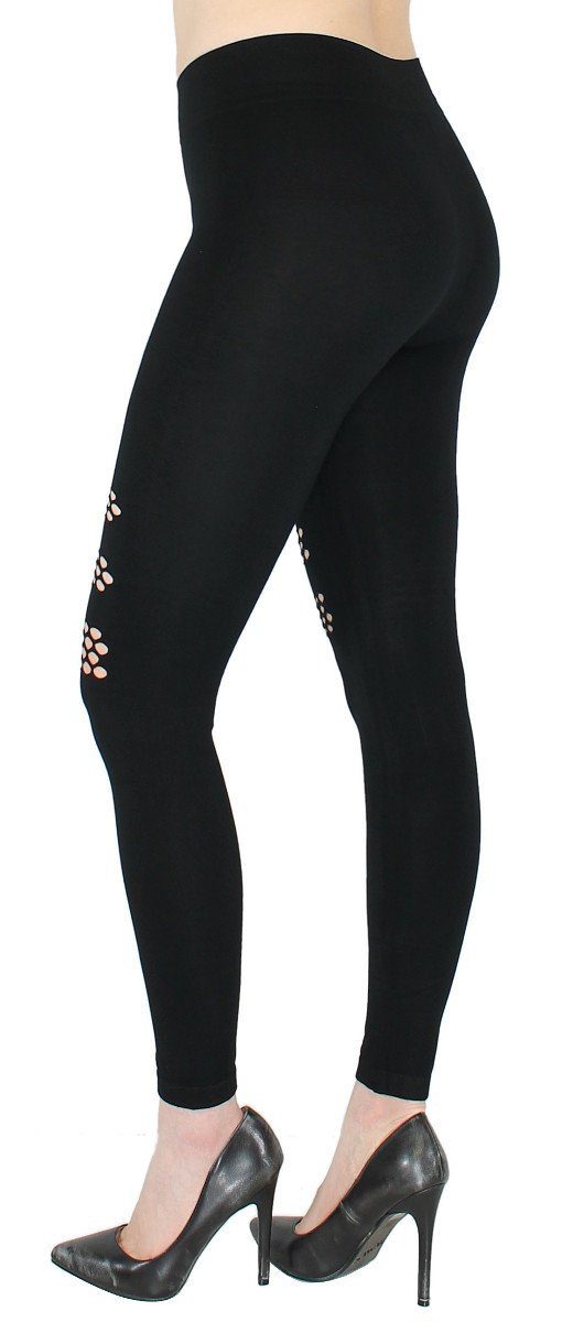 dy_mode Highwaist Leggings Damen Leggings Schwarz günstig online kaufen