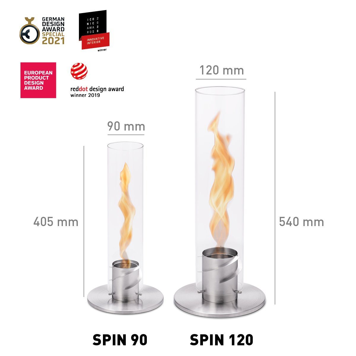 höfats Tischfeuer SPIN 90, 120 (Tischfeuer, Windlicht, Gartenfackel und Bio günstig online kaufen