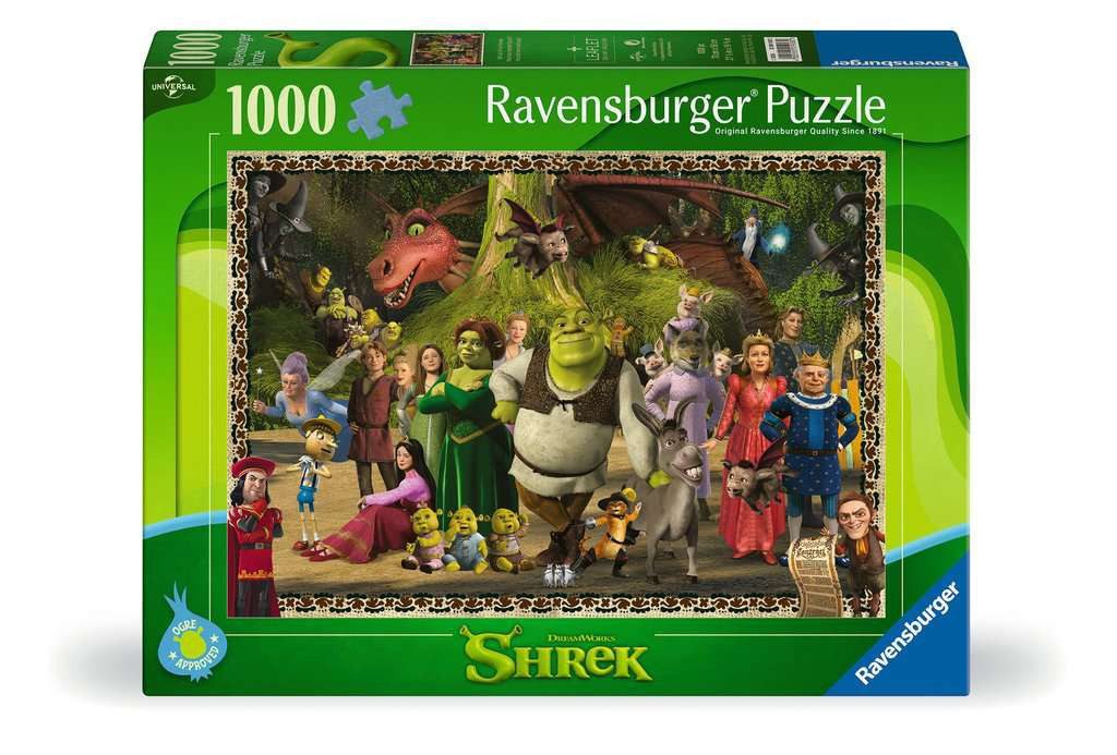 Ravensburger Puzzle Ravensburger Shrek Evergreen 1000 Teile Puzzle, 1000 Puzzleteile, Made in Europe