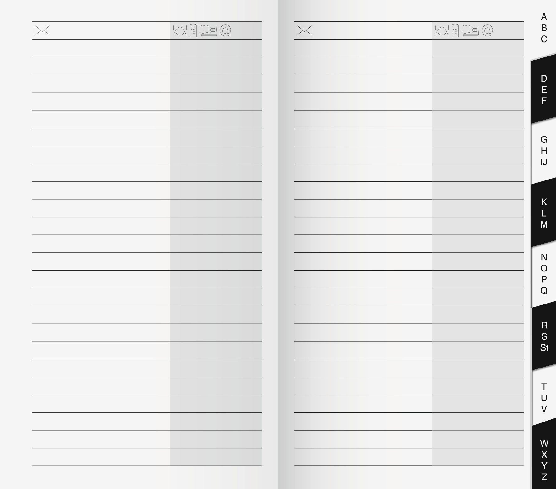 BRUNNEN Monatskalender Adress-Registerheft Taschenkalender Blattgröße 7,8 x 15,3 cm