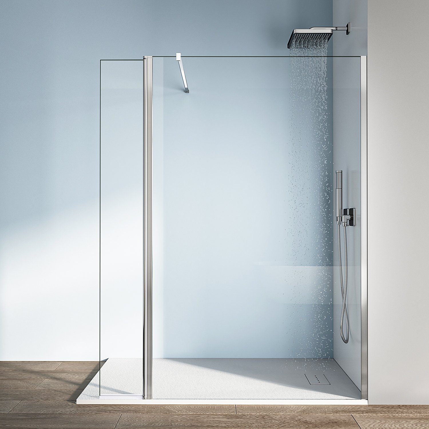 SONNI Duschwand Walk-In Duschwand mit schwenkbare günstig online kaufen