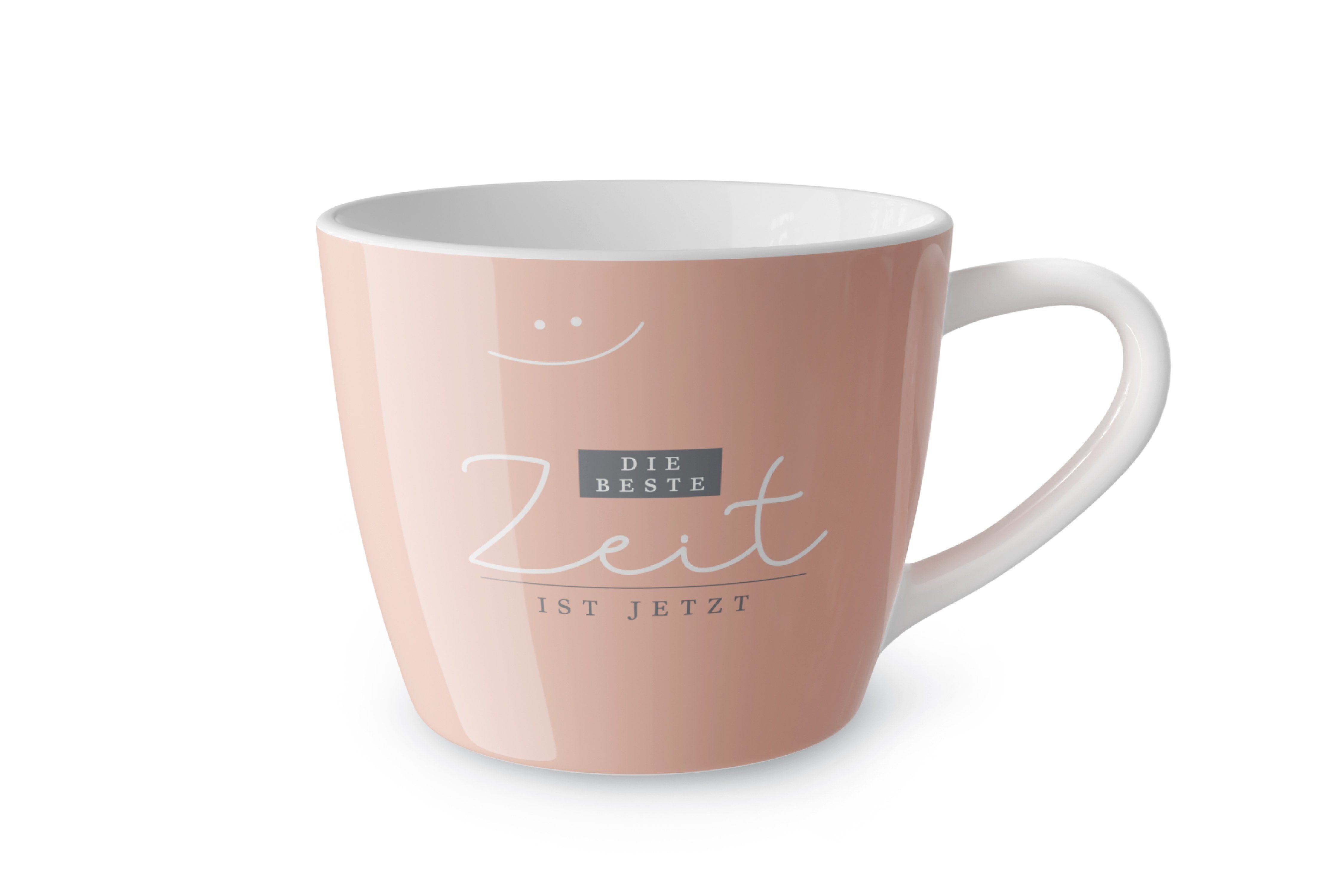La Vida Tasse Kaffeetasse Teetasse Tasse Maxi Becher für dich la vida "Beste Zeit", Material: Porzellan