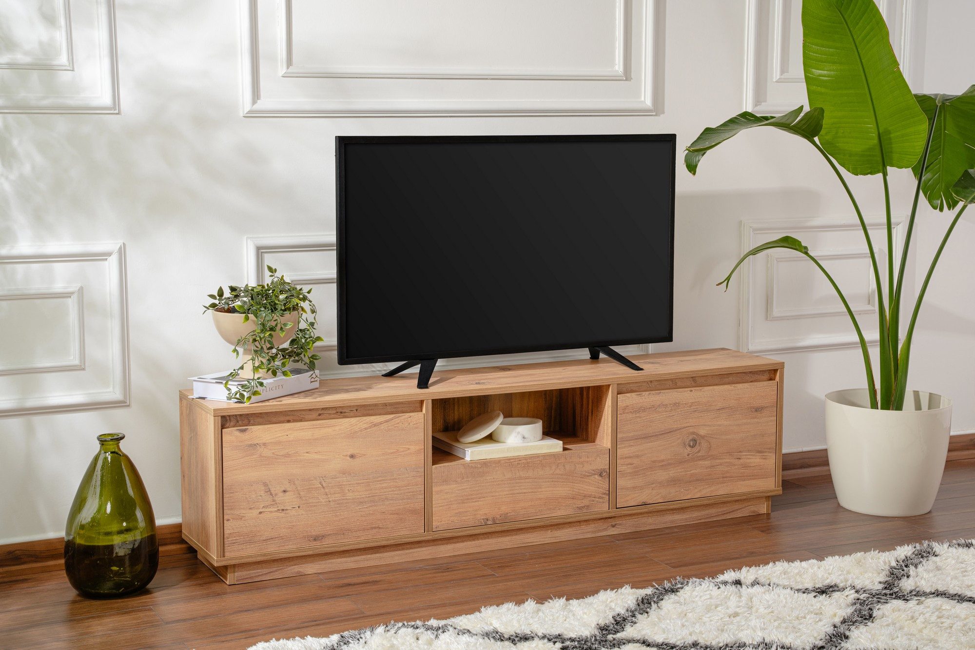 Skye Decor TV-Board Vanguard (Packung, 1 St), Breite 160 cm, griffloses Design mit Stauraum