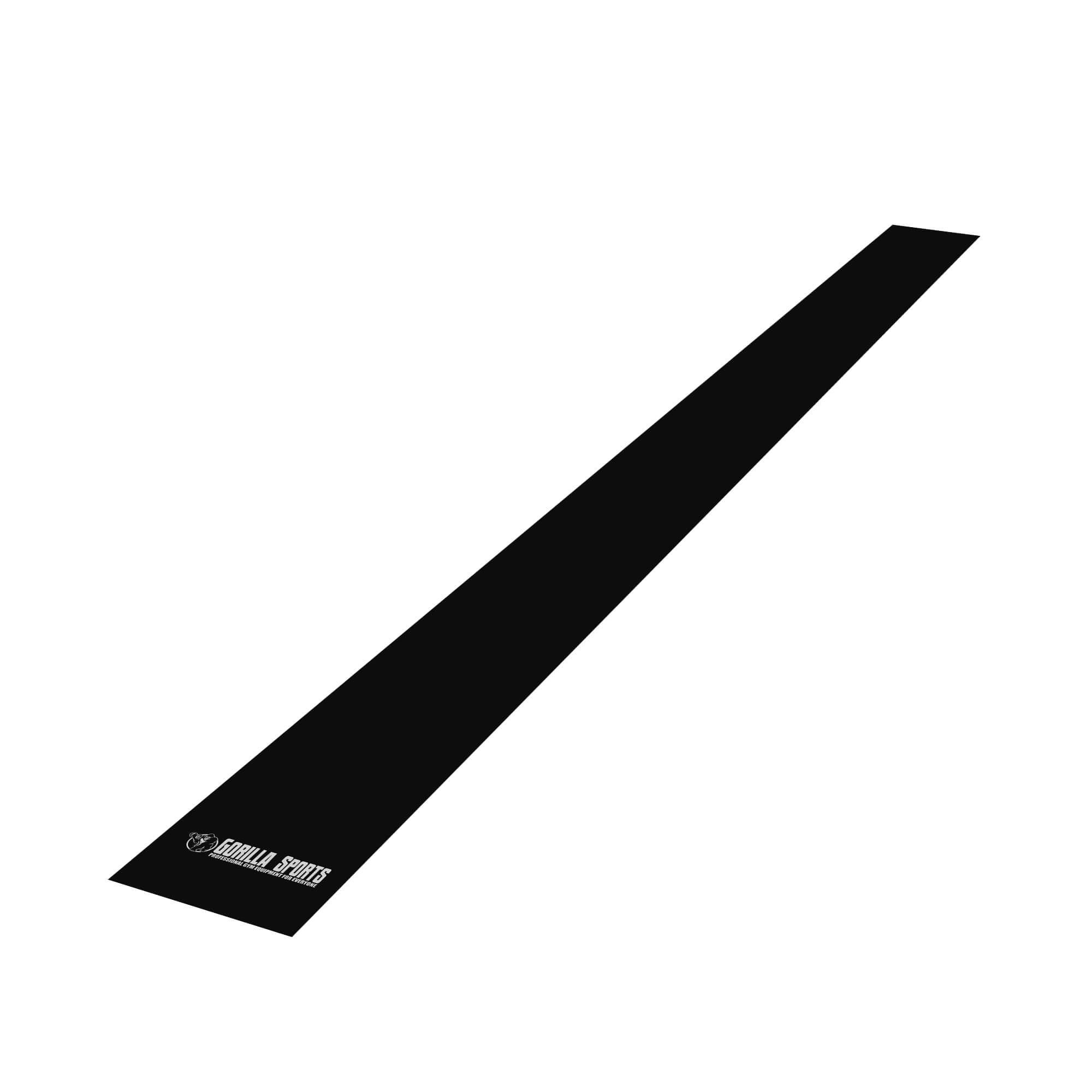 GORILLA SPORTS Trainingsbänder Fitnessband 120/200cm, Einzeln oder 5er Set, Widerstandsbänder Schwarz