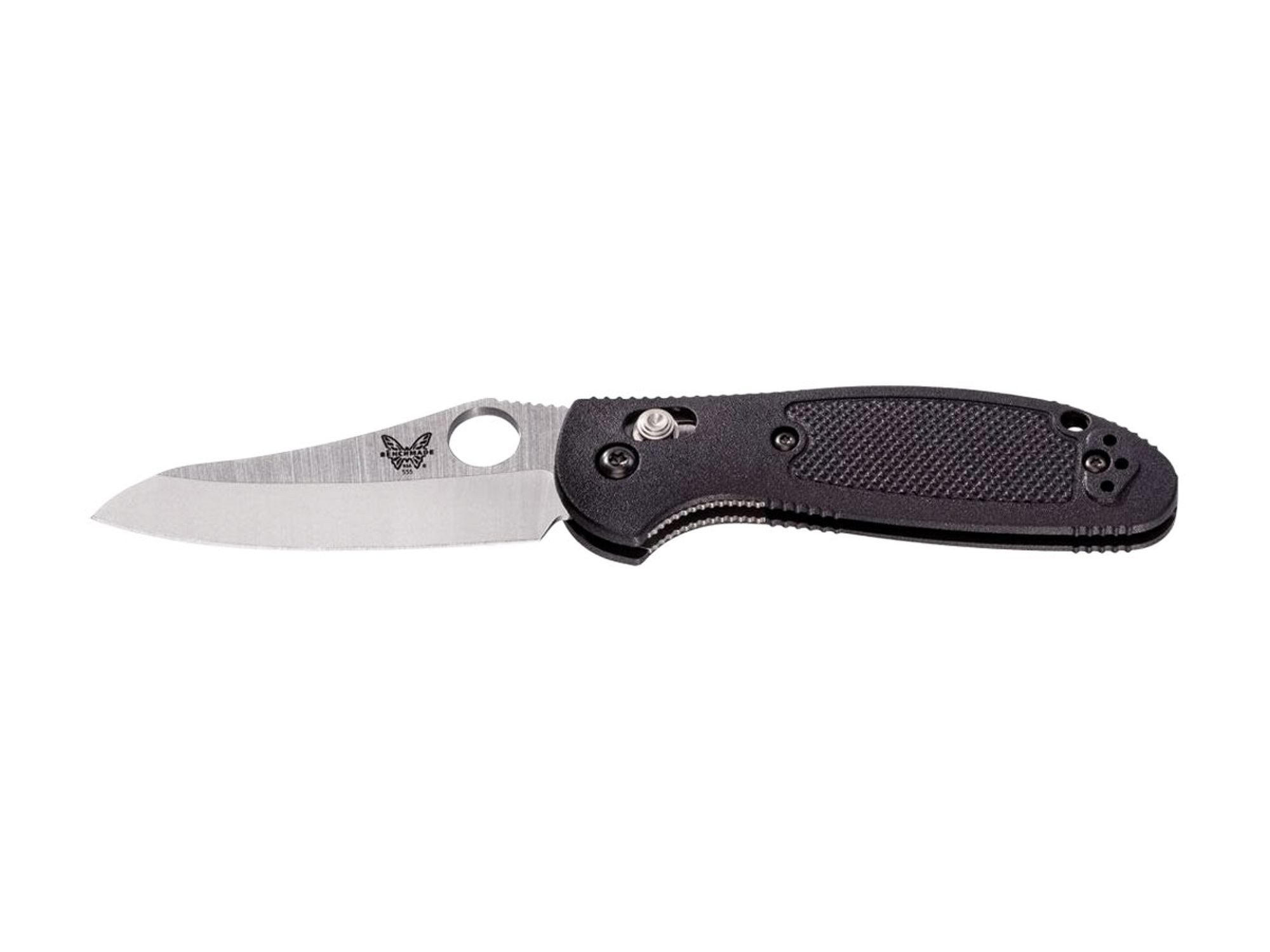 Benchmade Taschenmesser Benchmade Mini Griptilian 555-S30V Sheepfoot schwarz