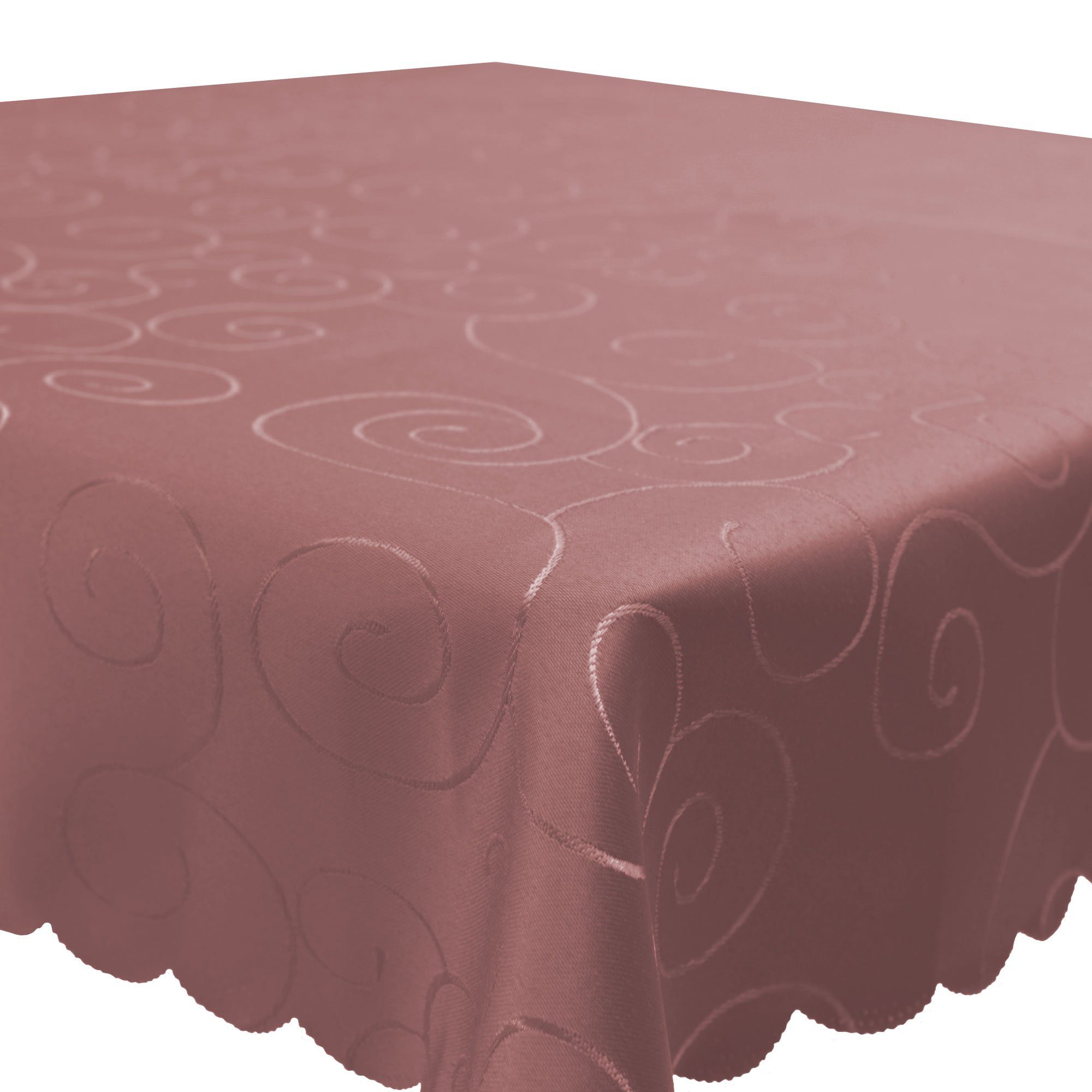 Haus und Deko Tischdecke Tischdecke Damast Ornamente eckig Circle Struktur günstig online kaufen