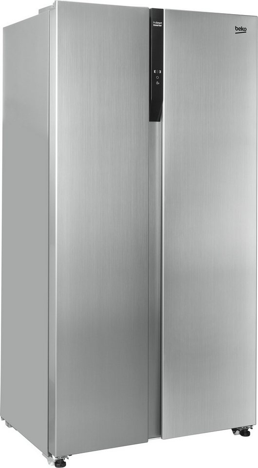 BEKO Side-by-Side GNO5324XPN, 177 cm hoch, 91 cm breit, AeroFlow – für deutlich länger frische Lebensmittel
