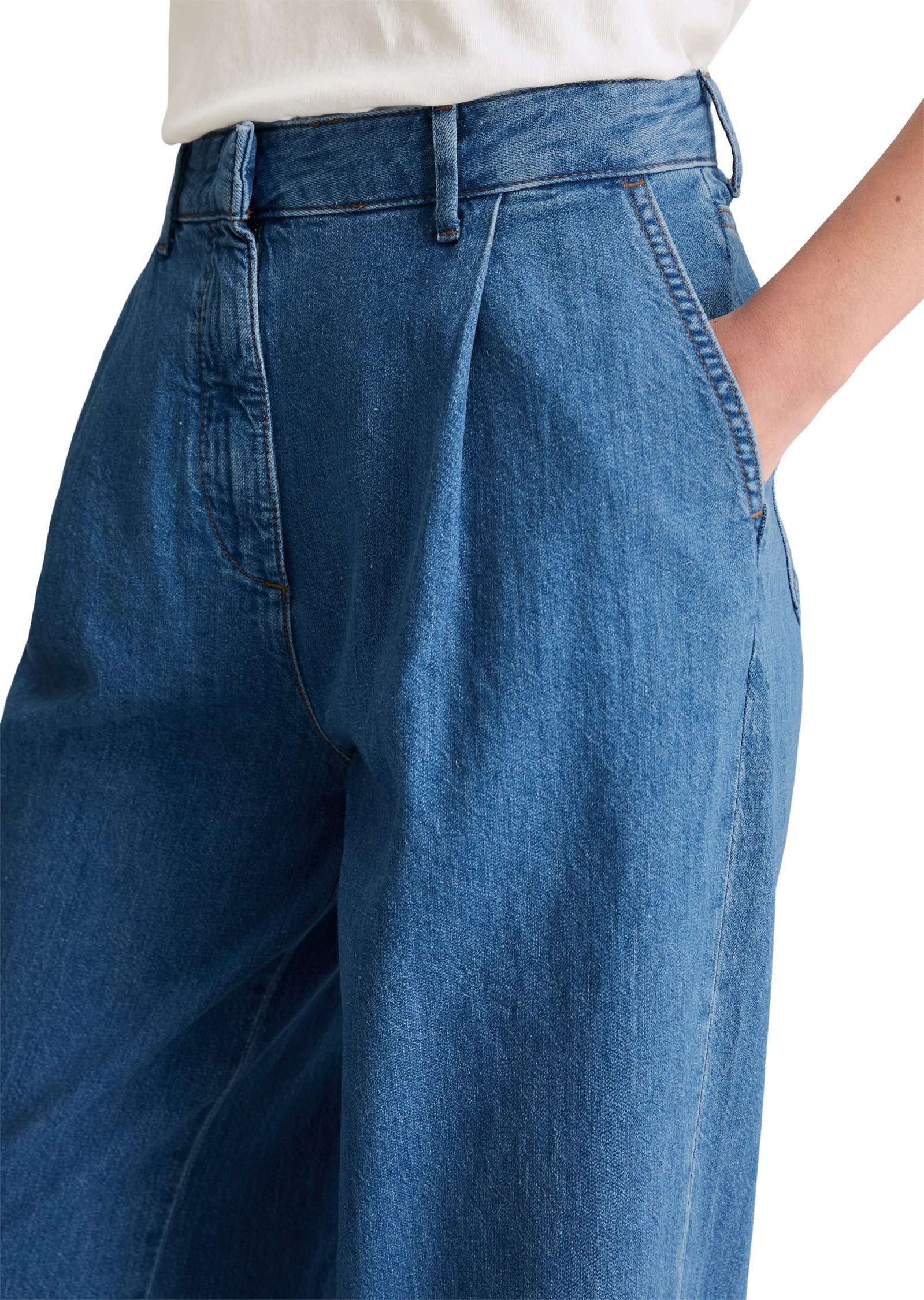 Marc O'Polo DENIM Weite Jeans Model Tomma High Pleated Waist, Wide Leg