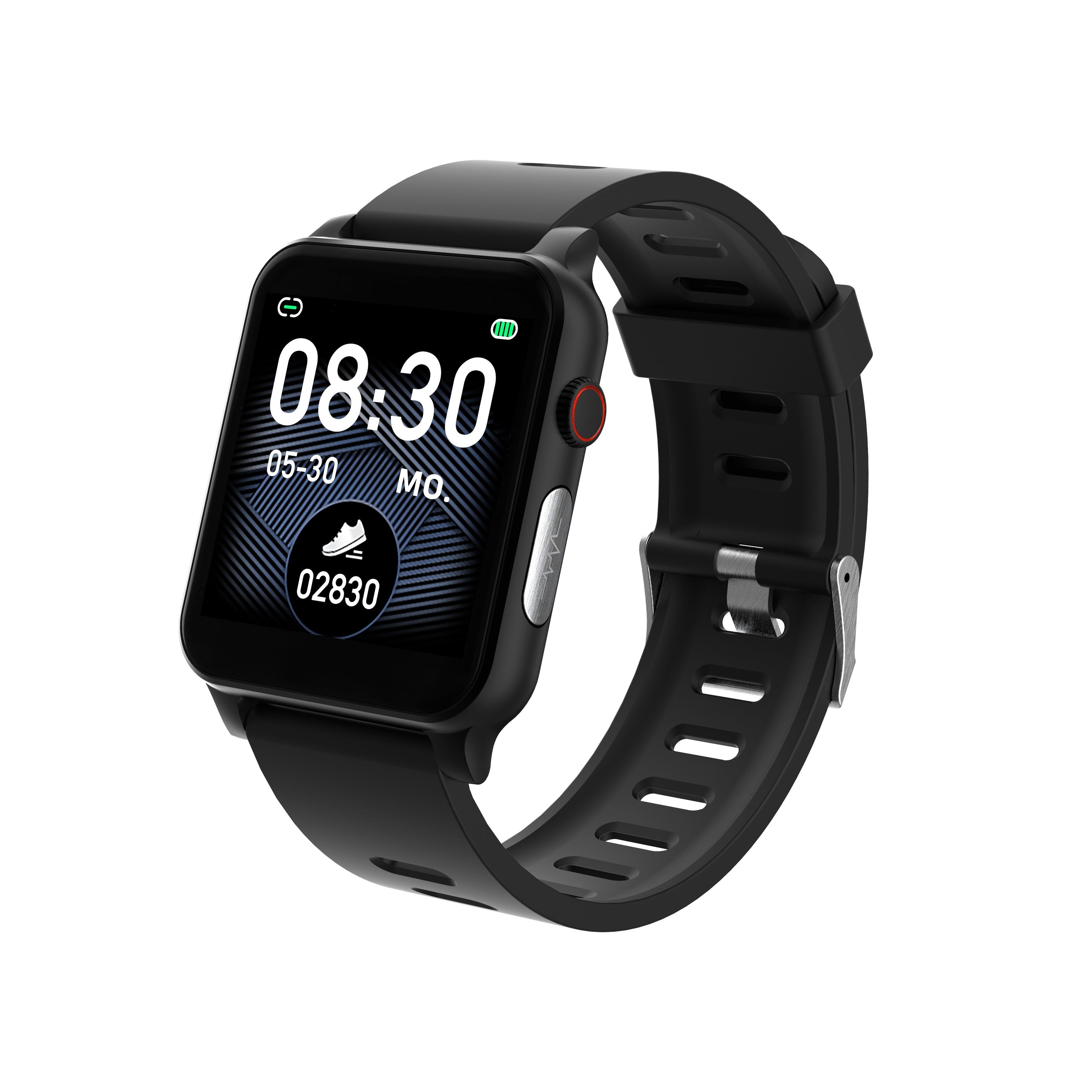 Heyro FIT 21 Smart Watch Fitness EKG PPG Blutdruckmessung Pulsuhr Fitnessuhr (3,9 cm cm/1,54 Zoll, HEYRO Fit 21 App)