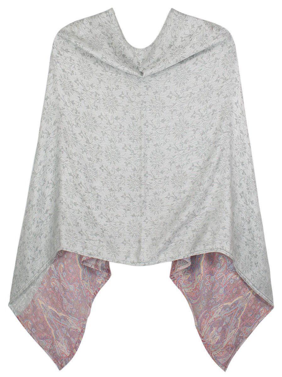 dy_mode Blusenponcho Eleganter Damen Poncho Geblümt günstig online kaufen