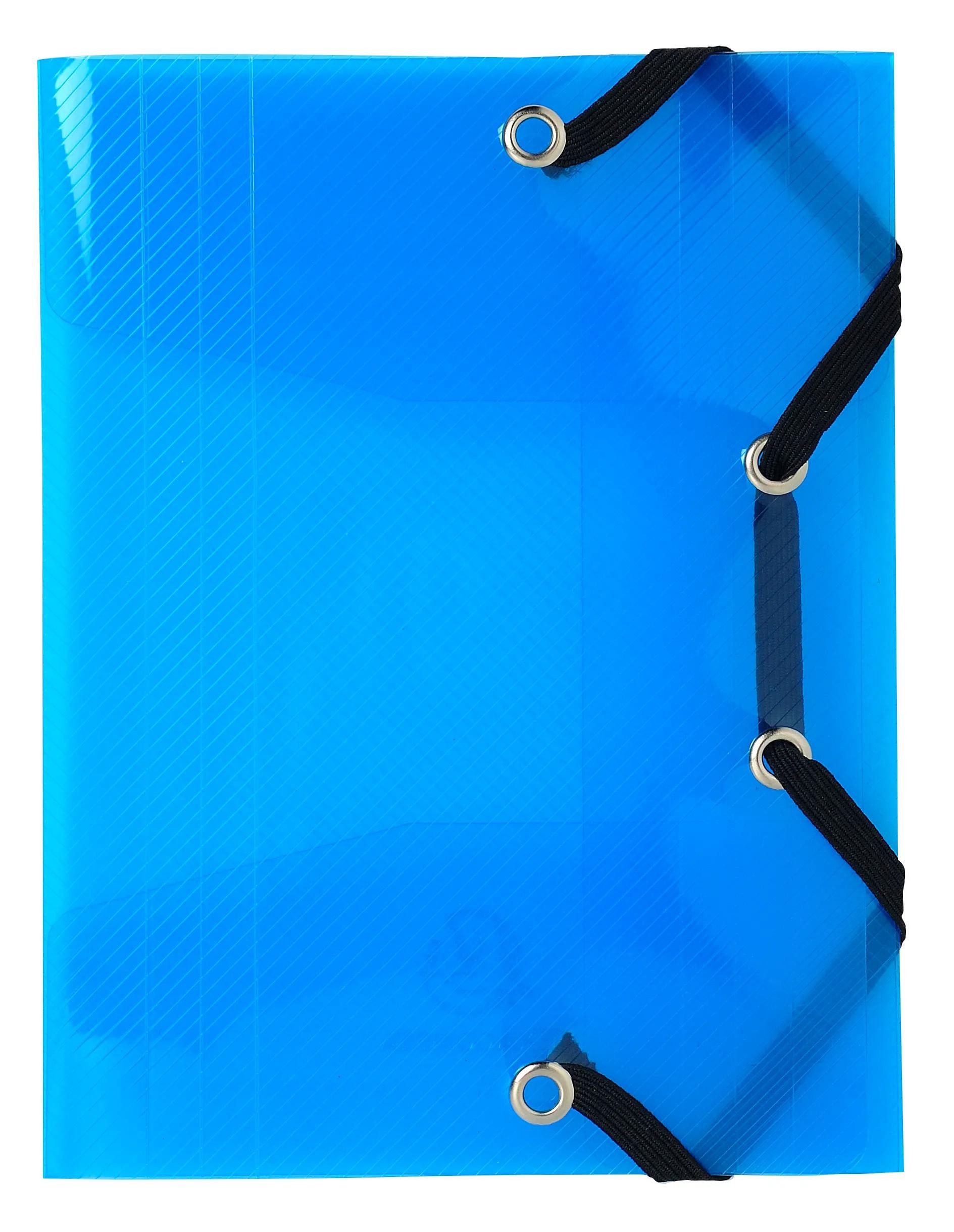 Organisationsmappe 25x Sammelmappe +3 Klappen Gummizug PP 12x16cm A6+ sortiert 50700E