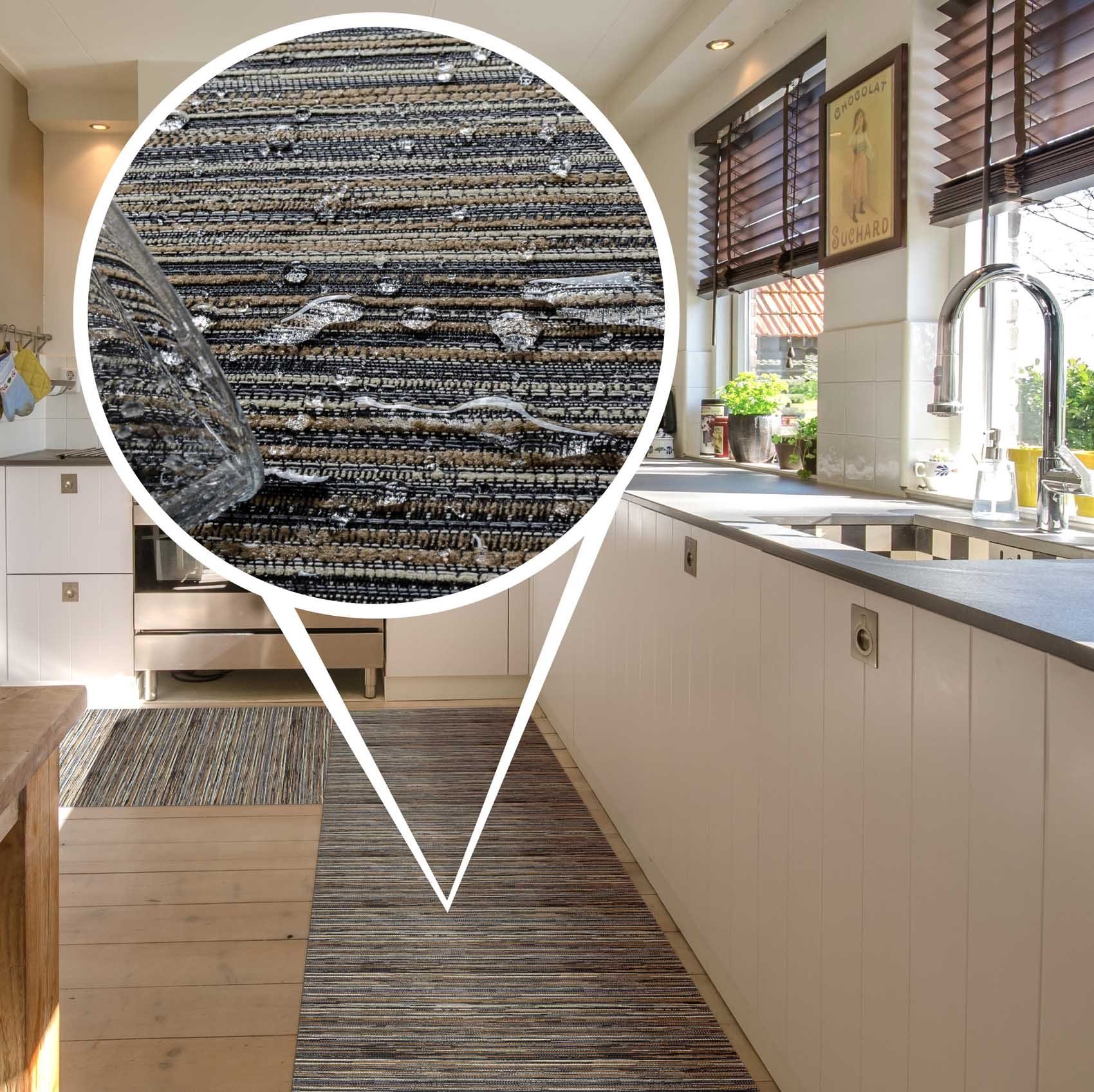 ANRO Küchenläufer Premium RANNA Läufer Küchenteppich Teppich Textil, Rund, Höhe: 3 mm, Textil – Bild 5 von 5