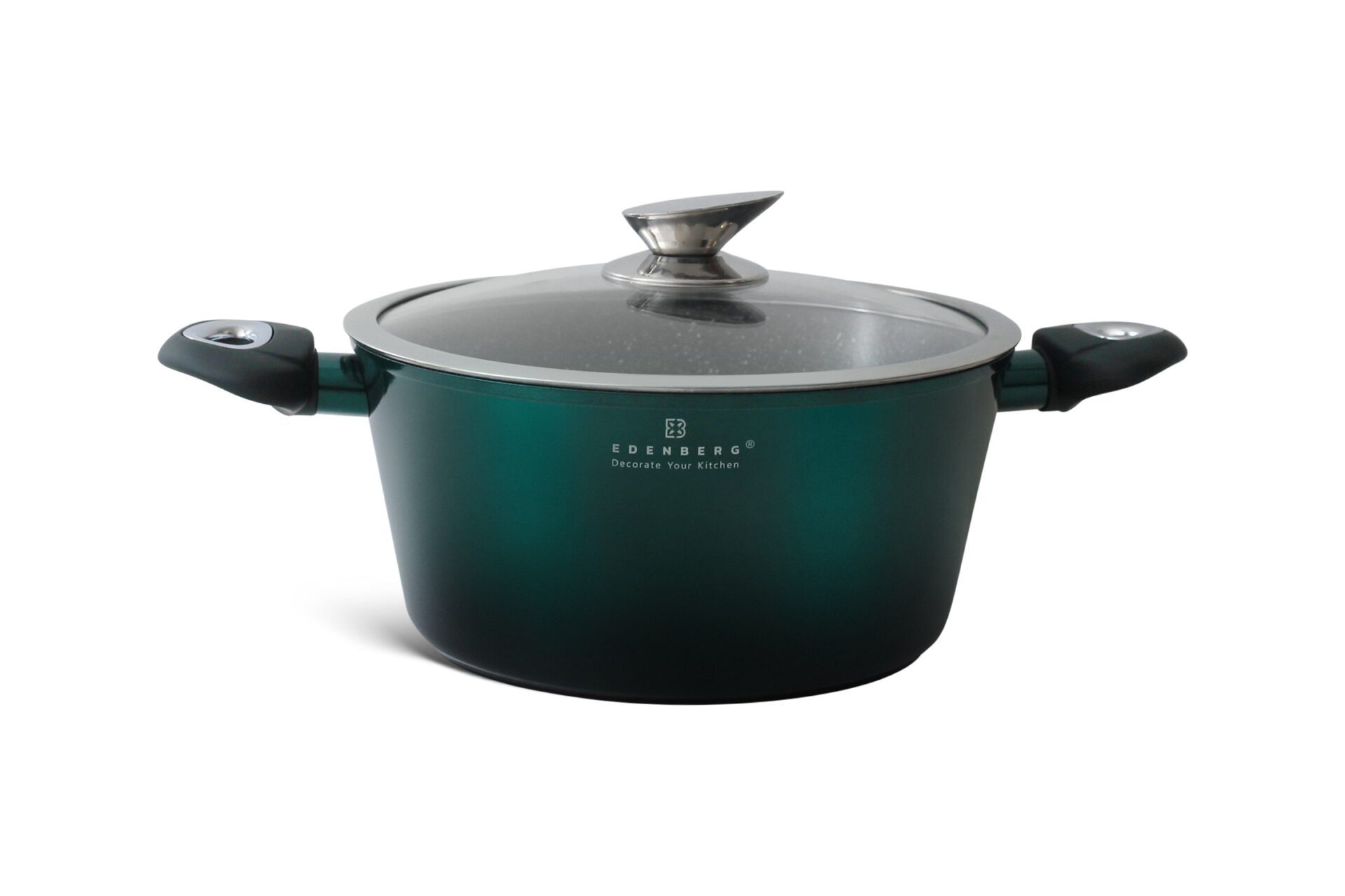 Edenberg Topf-Set Klassische schwarze Töpfe, in 4 verschiedenen Größen und in 4 Farben, Aluminium, Keramik (Gönnen Sie sich stilvolles Kochen auf höchstem Niveau – mit diesem eleganten Topfset, das Design, Qualität und Funktionalität perfekt vereint., 8-tlg., Zeitloses Design des Topfsets. Eine ideale Geschenkidee)