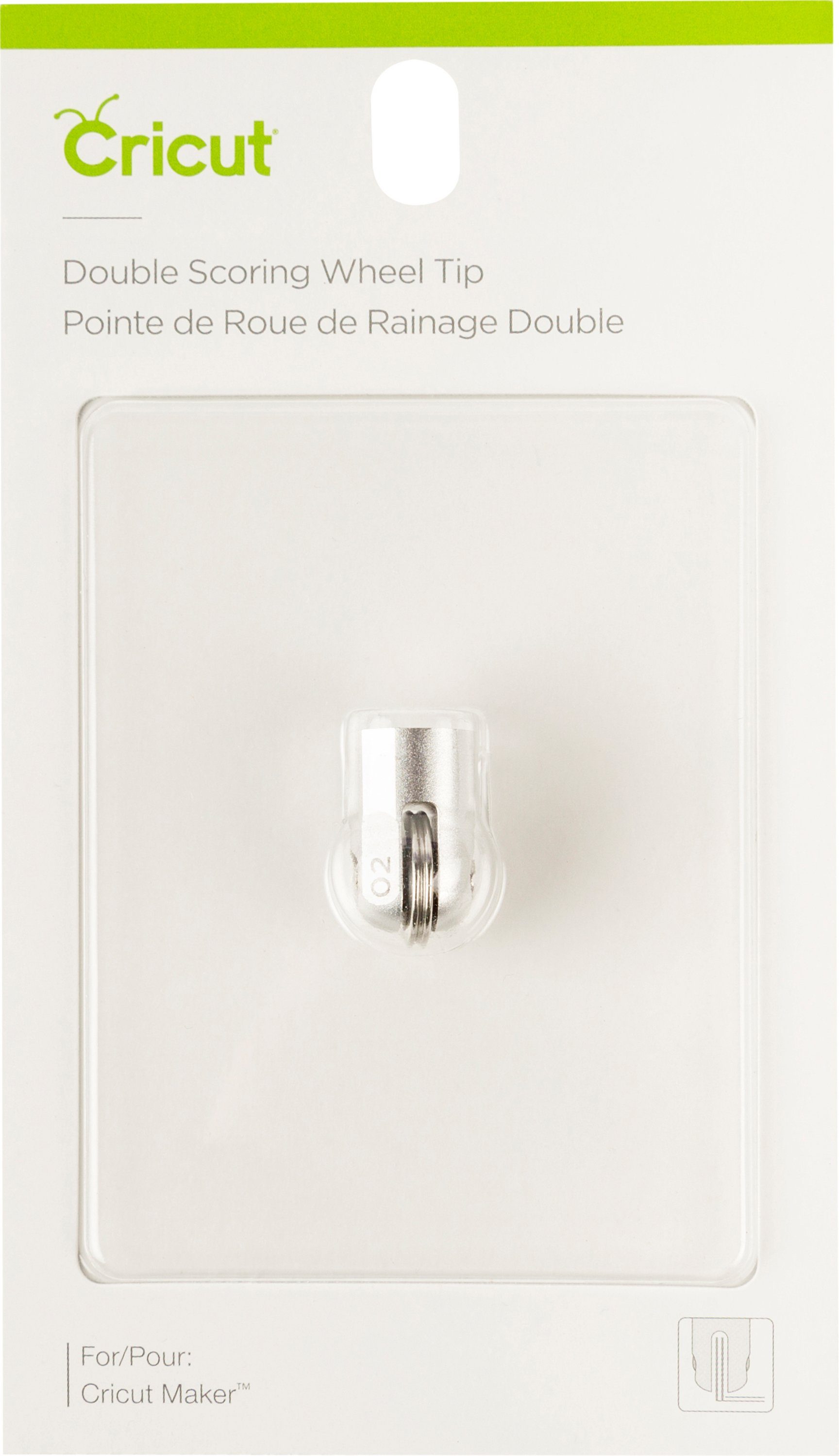 Cricut Cuttermesser Werkzeug, Quickswap Tool - Double Scoring Wheel Tip, Doppelfalzspitze
