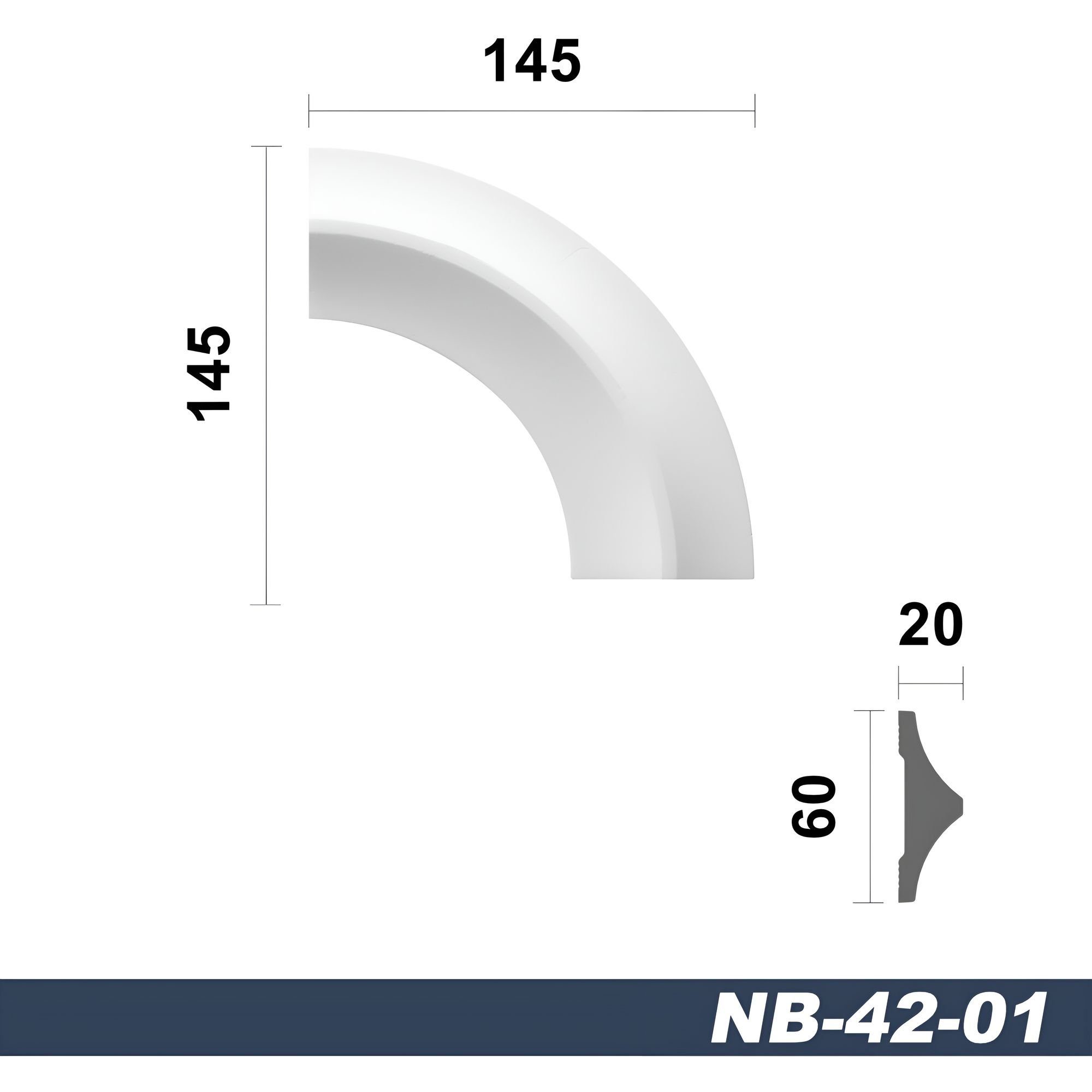marbet design Zierleiste NB-42-01, 4 Ecksegmente, günstig online kaufen