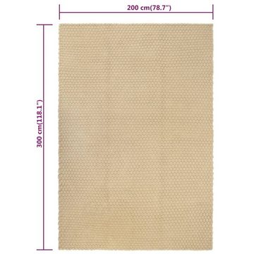 Teppich Rechteckig Natur 200x300 cm Baumwolle, furnicato, Rechteckig