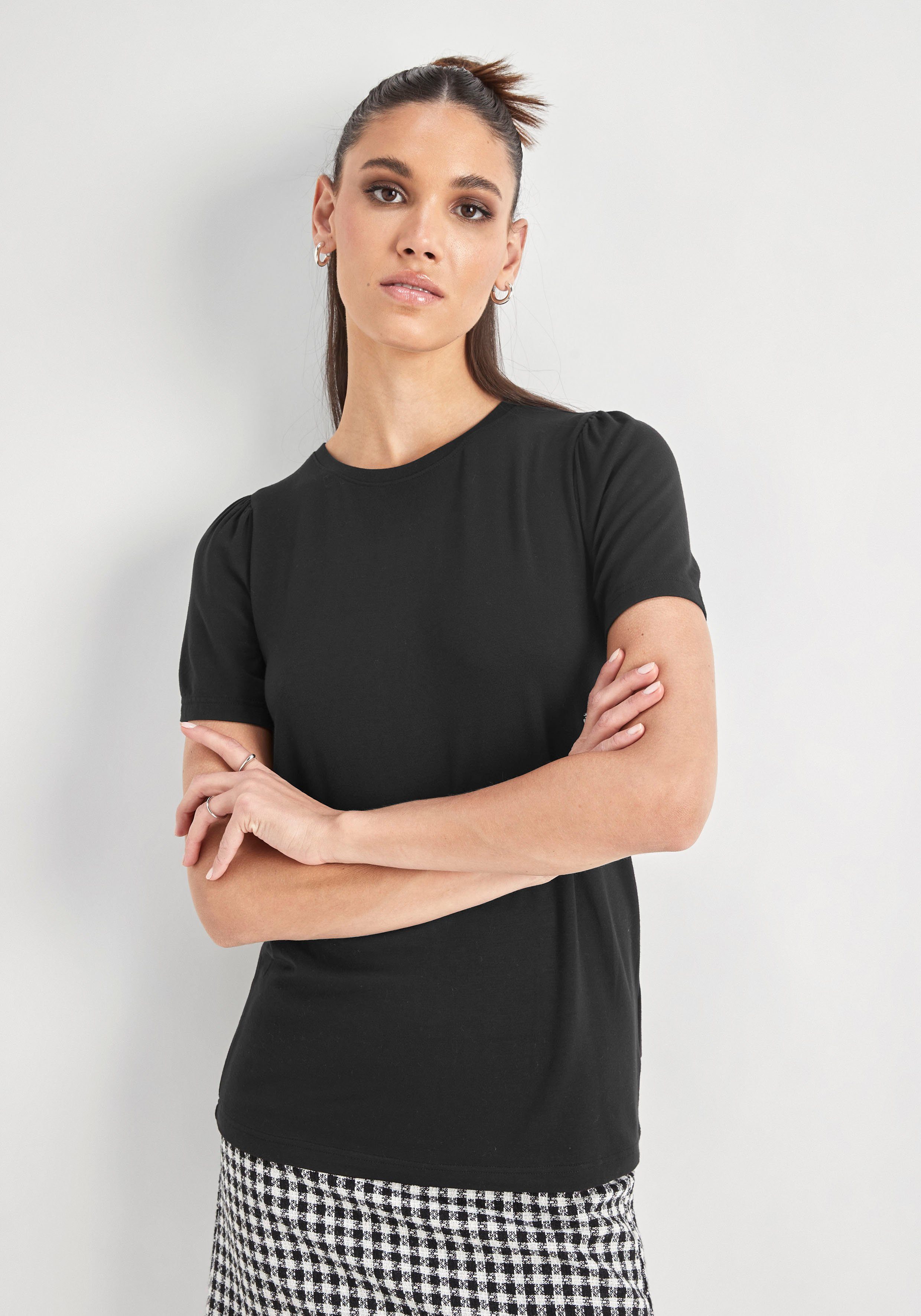 realblack T-Shirt Puffschultern PARIS HECHTER mit