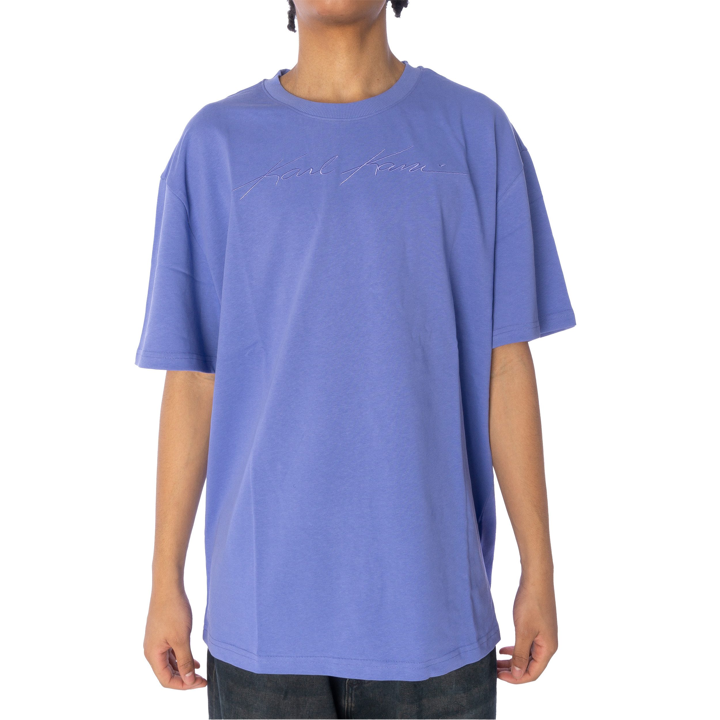 Karl Kani T-Shirt Karl Kani Autograph Heavy Jersey T-Shirt Herren Shirt lilac (1-tlg)