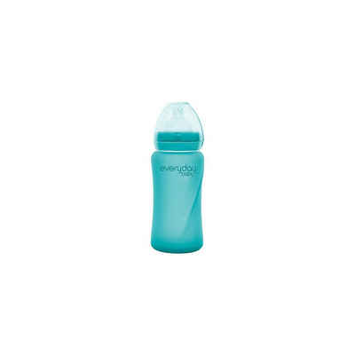 everyday baby Babyflasche »Glasflasche Healty mit Wärmesensor pink, 240 ml«