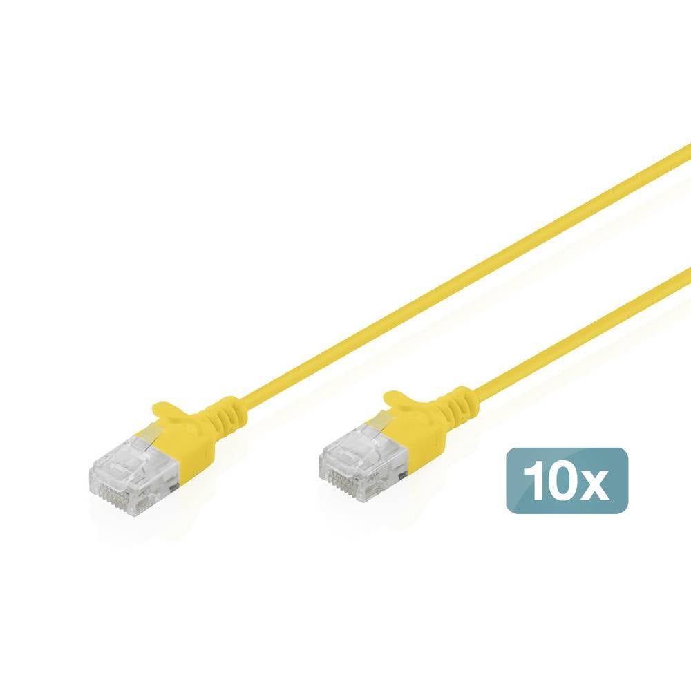 Digitus DK-1618-020S-Y-10 RJ45 Patchkabel CAT 6 U/UTP 2 m Gelb 1 St. LAN-Kabel