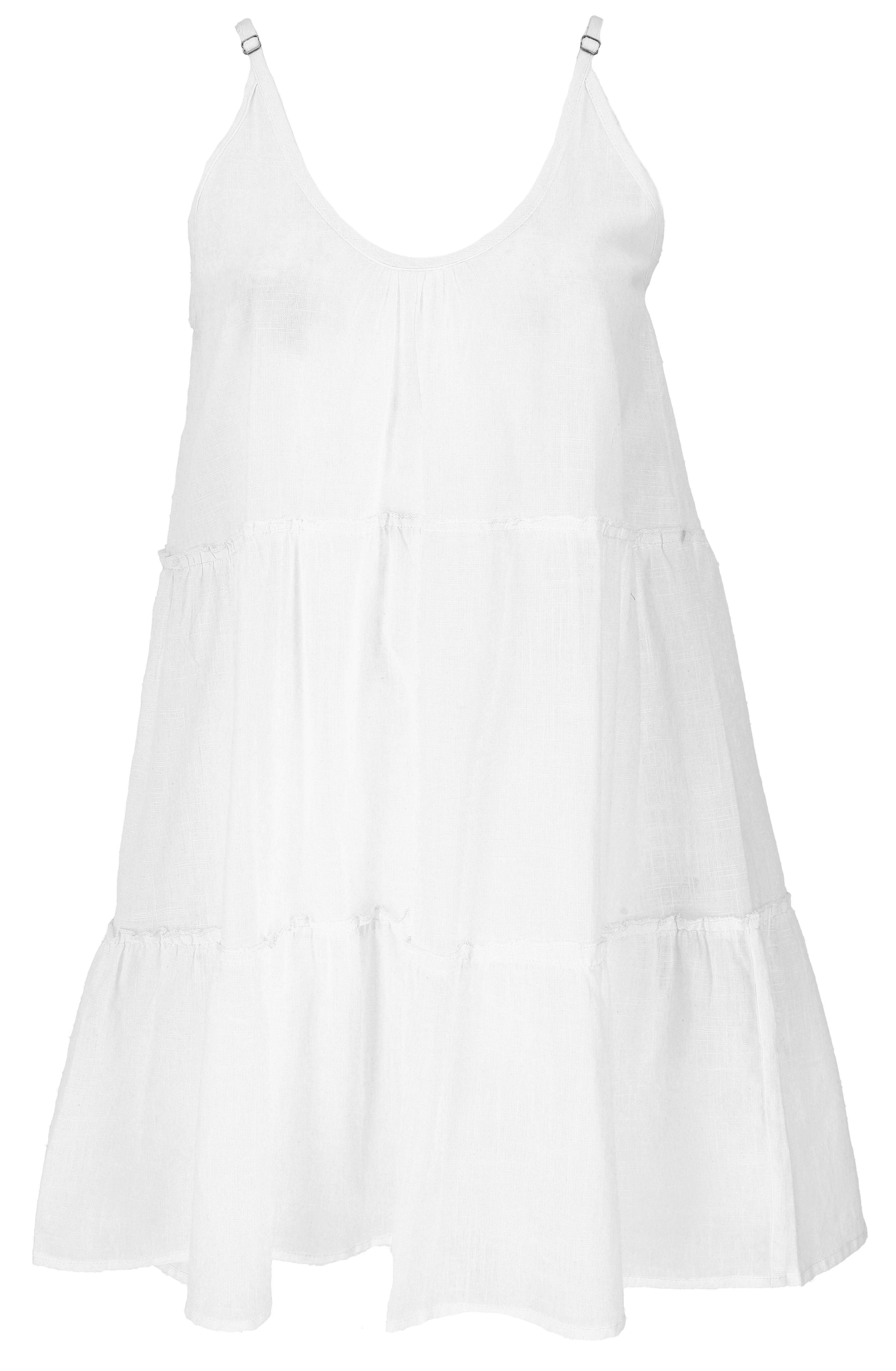 Guru-Shop Midikleid Boho Minikleid, natürliches Stufenkleid,.. alternative Bekleidung