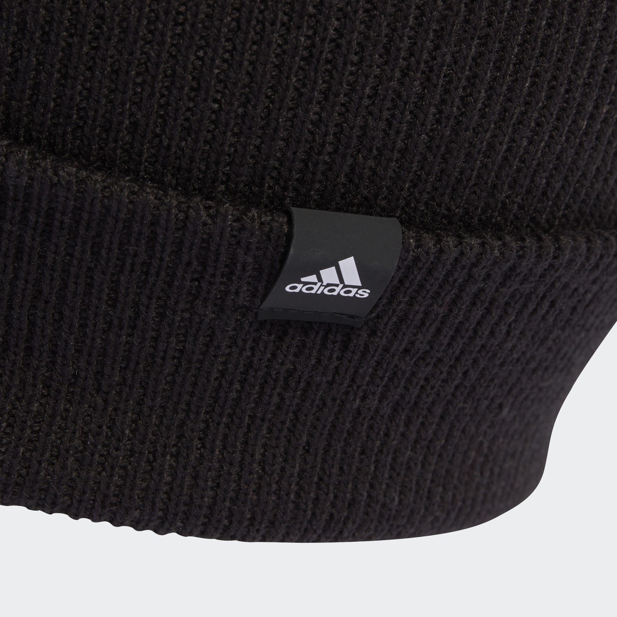 adidas Sportswear Beanie 2-COLOR LOGO Black / White MÜTZE