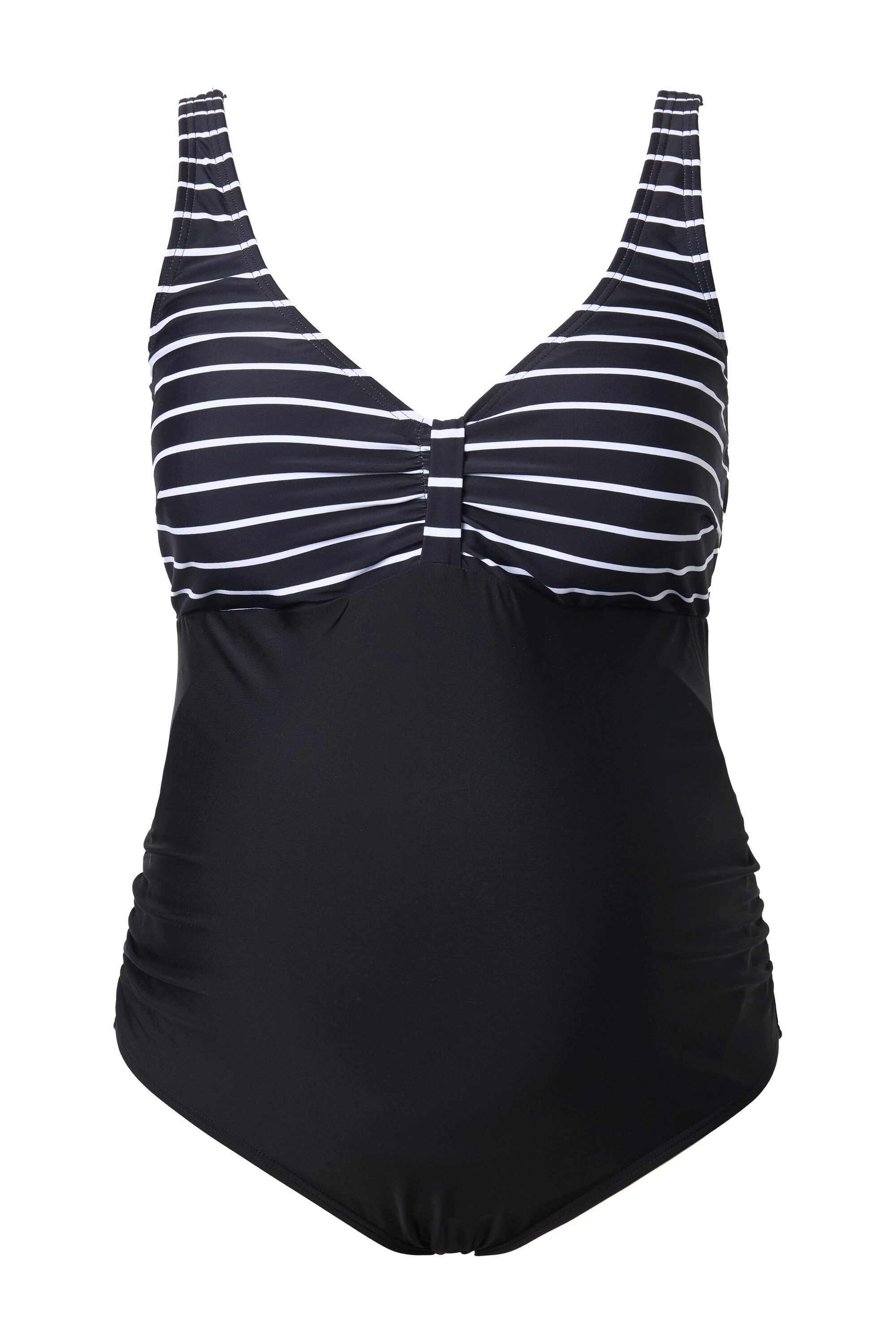 Ulla Popken Badeanzug Bellieva-Badeanzug Streifen Umstandsmode Softcups Sch günstig online kaufen