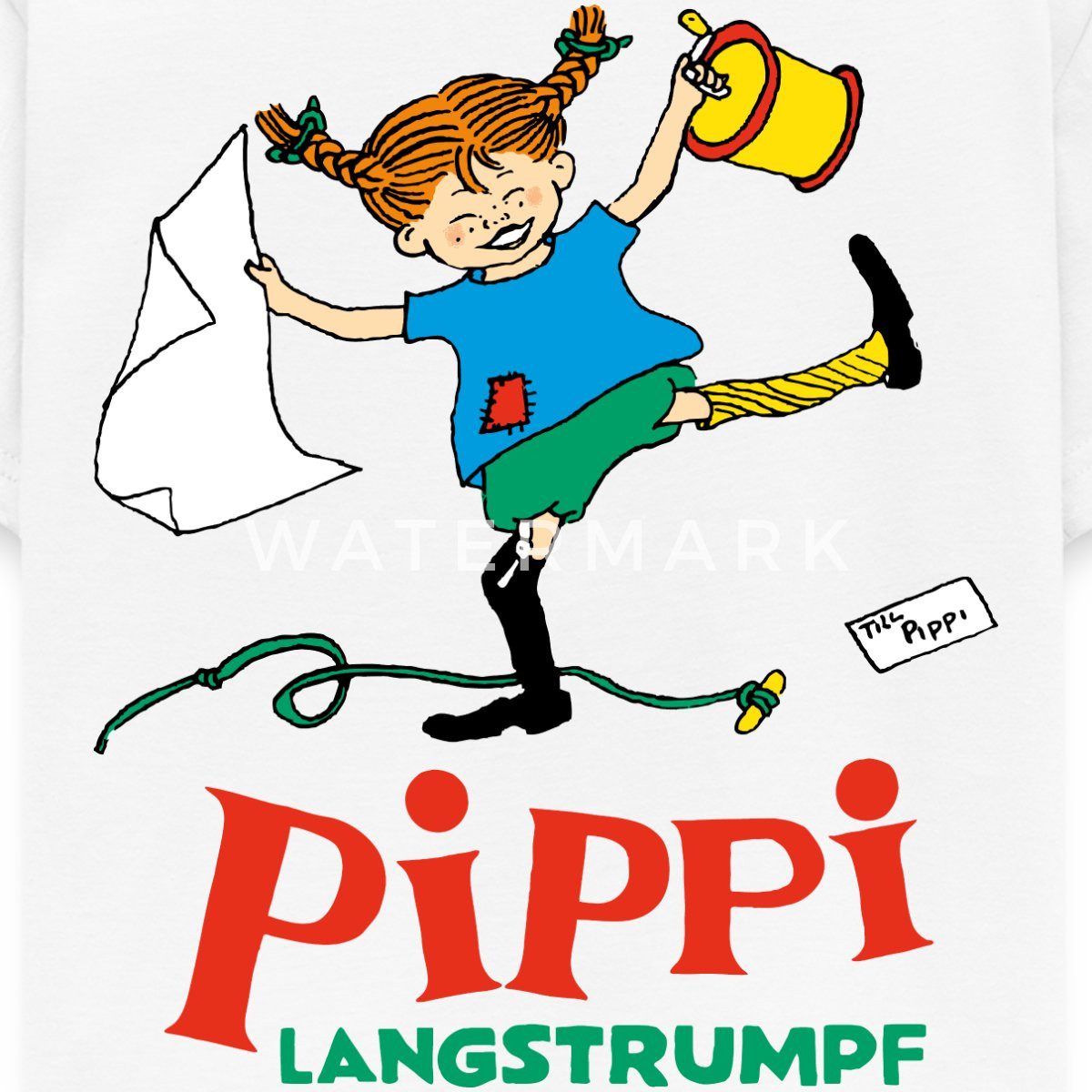 Spreadshirt T-Shirt Pippi Langstrumpf Pippi Hat Spaß Kinder T-Shirt (1-tlg)