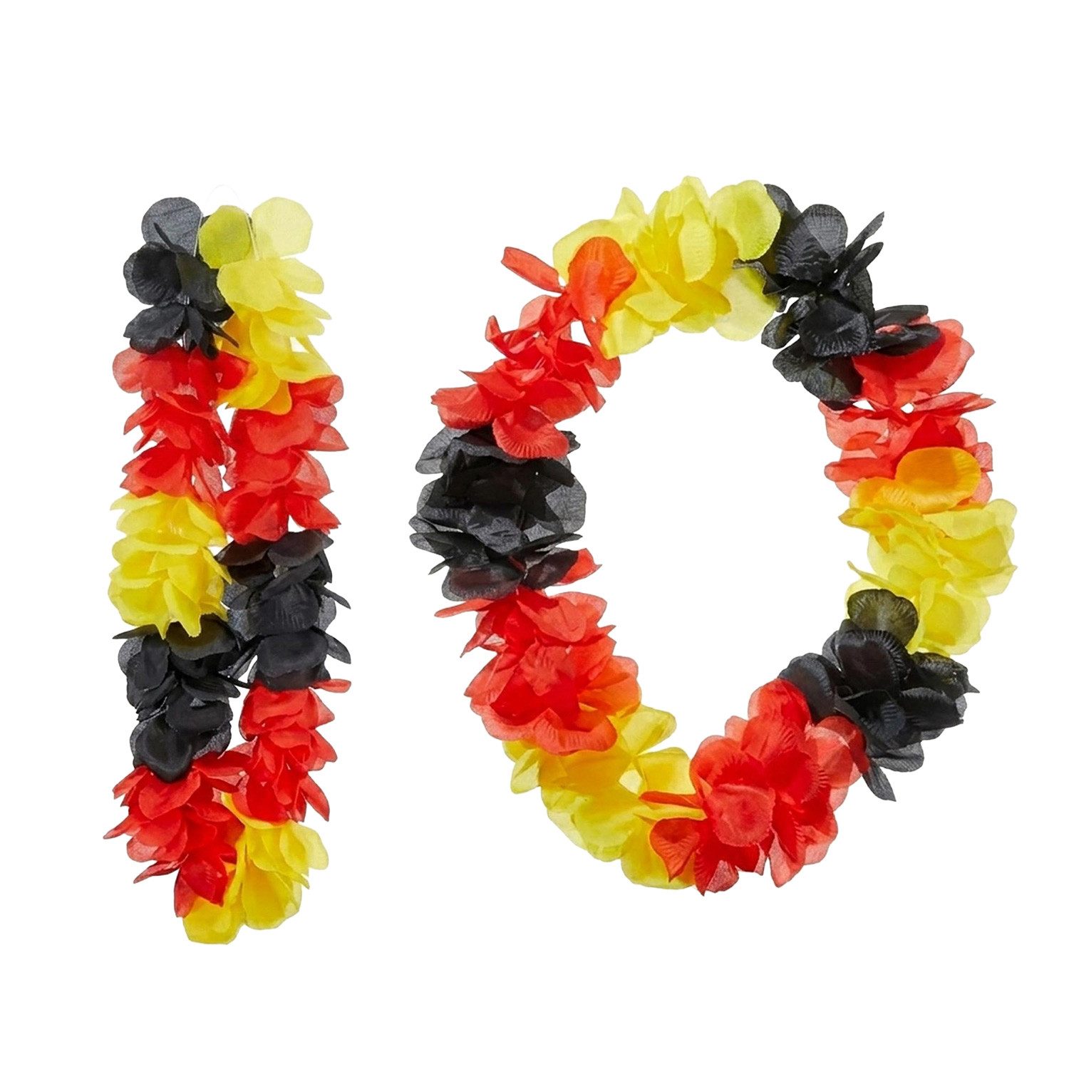 CEPEWA Kostüm WM Blütenkette Deutschland Hawaii-Kette Fanartikel 110cm