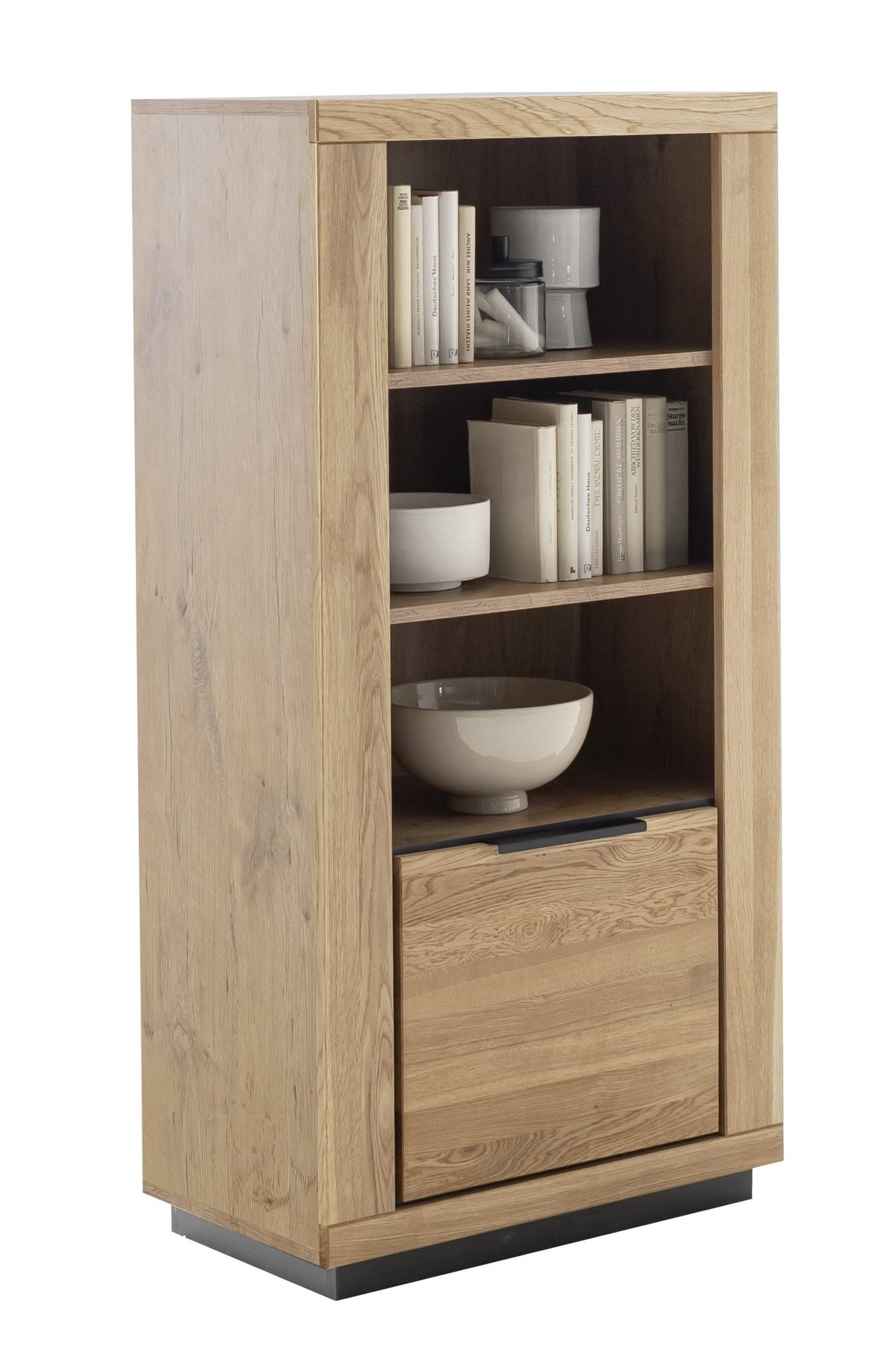 freiraum Regal GRENO, in Wildeiche geölt, Wildeiche teilmassiv - 72x142x40cm (BxHxT)