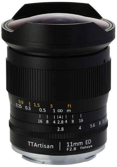 TTArtisan 11mm f2,8 Fisheye Nikon F Vollformat Objektiv