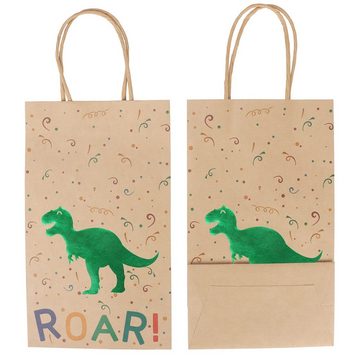 Belle Vous Geschenkbox Dinosaurier Partytüten für Kindergeburtstag (24 Stück), Dino Geschenktüten für Kindergeburtstag (24er Pack)
