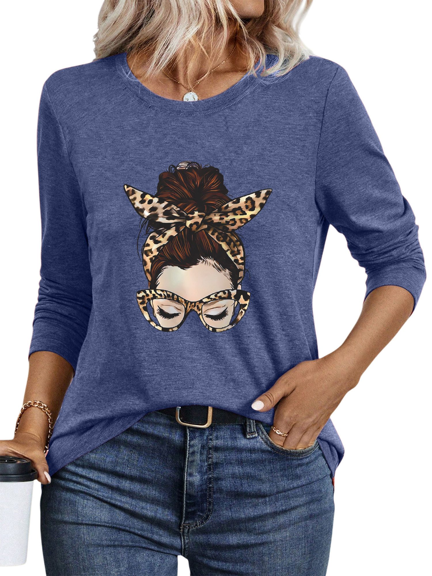 PYLIKE Longsleeve Bequemes Shirt Damen Langarm günstig online kaufen