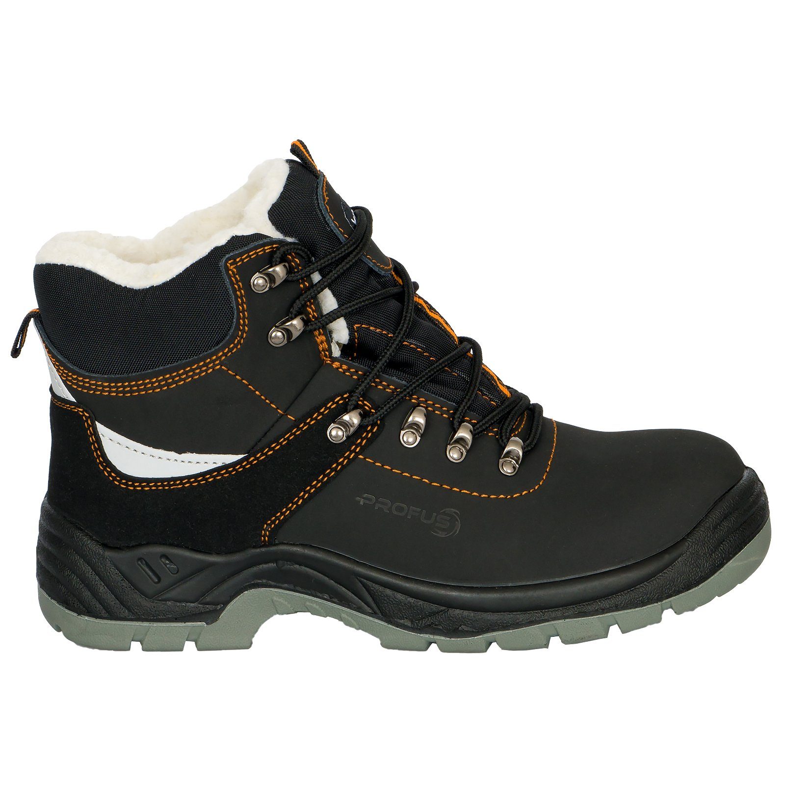 Profus Arbeitsstiefel gefüttert Sicherheitsstiefel Warme Arbeitsschuhe S3 Arbeitsschuh – Bild 4 von 5