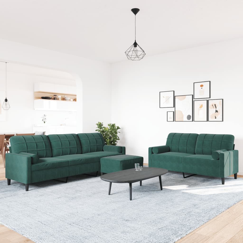 vidaXL Sofa 3-tlg. Sofagarnitur mit Kissen günstig online kaufen