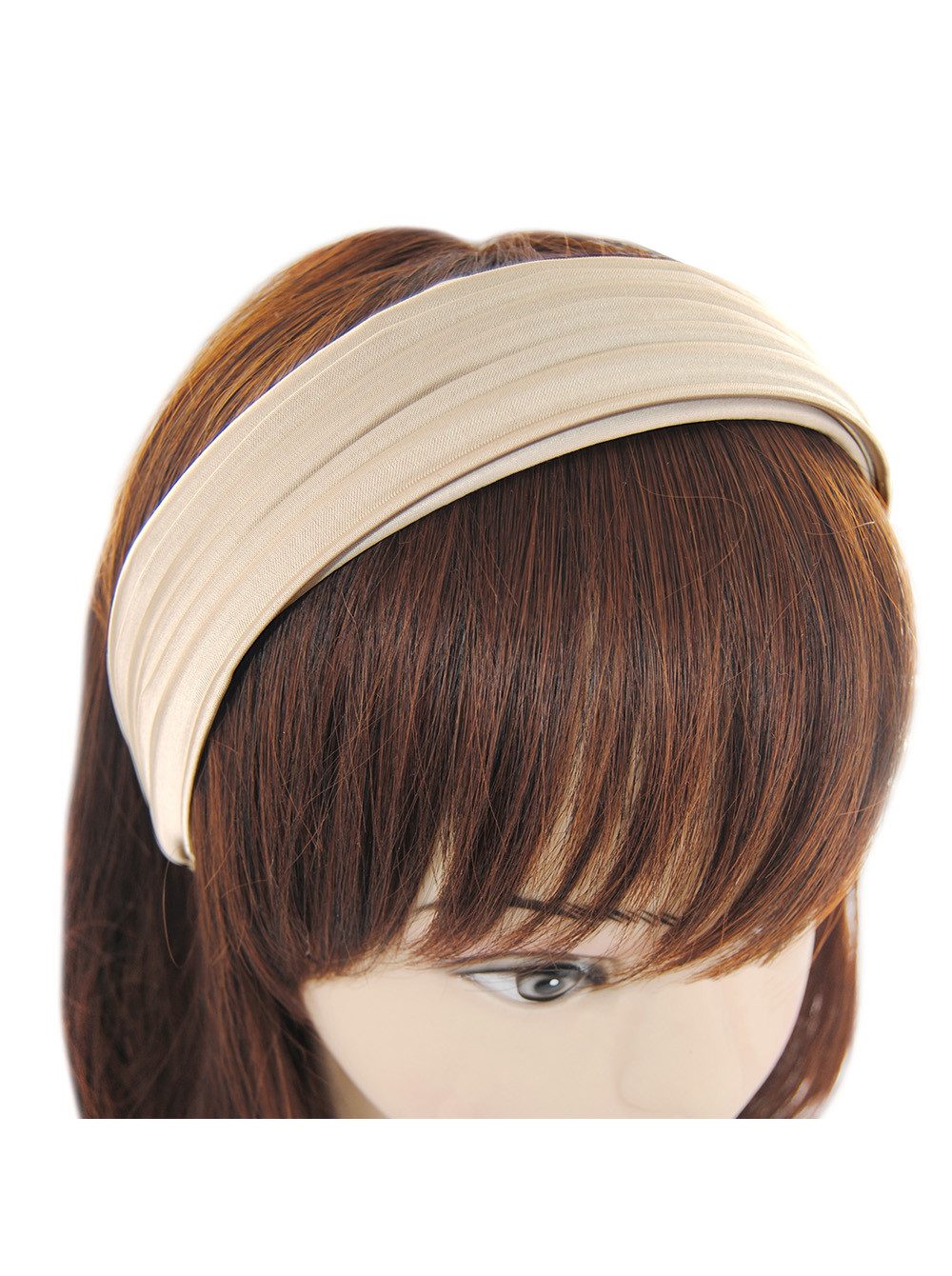 axy Haarreif Breiter Haarreif mit Falten-Design Wunderschön, Damen Breiter Haarreif Haarband Haarreifen