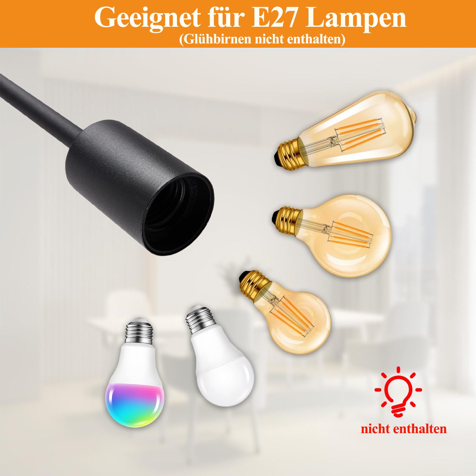 LMaxhome LED Deckenleuchte Vintage Hängend Deckenstrahler günstig online kaufen